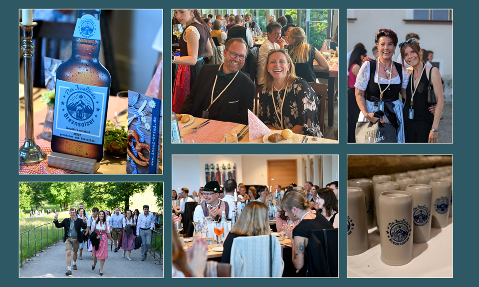 Verschiedene Eindr&uuml;cke von der werbemax 33 Jahre Jubil&auml;umsfeier.