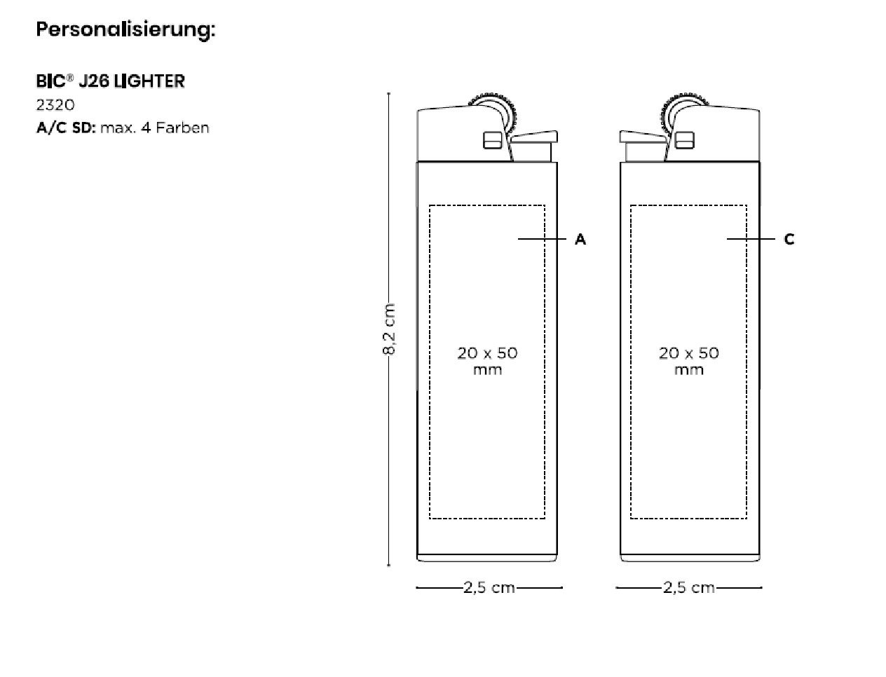 Druckflächen BIC J26