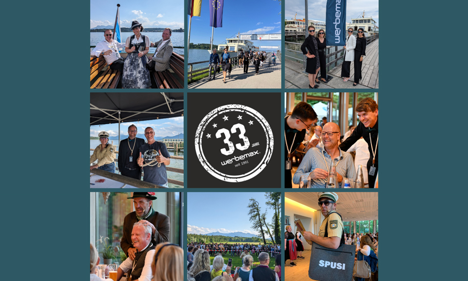 Verschiedene Eindr&uuml;cke vom werbemax Insel Krimi anl&auml;sslich des 33 Jahre werbemax Firmenjubil&auml;um.