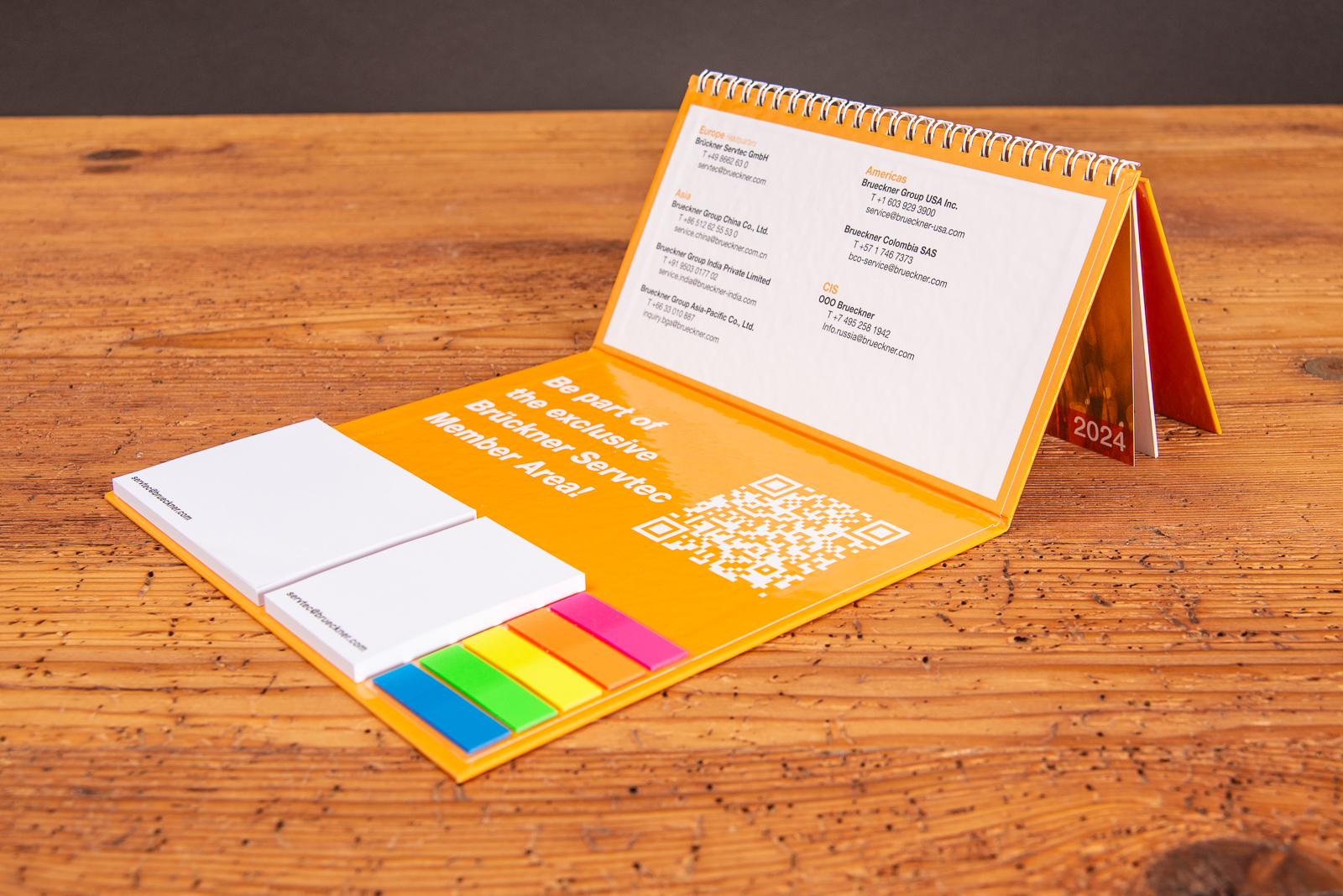 Tischkalender mit gro&szlig;er Werbefl&auml;che als Werbeartikel.