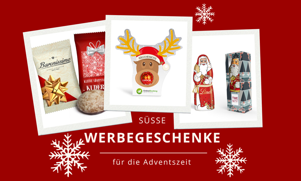 Titelbild Blogbeitrag S&uuml;&szlig;e Werbegeschenke f&uuml;r die Adventszeit.