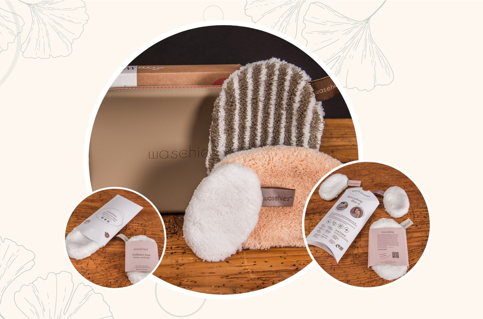 Waschies Abschminkpads in unterschiedlichen Ausf&uuml;hrungen als Werbeartikel.