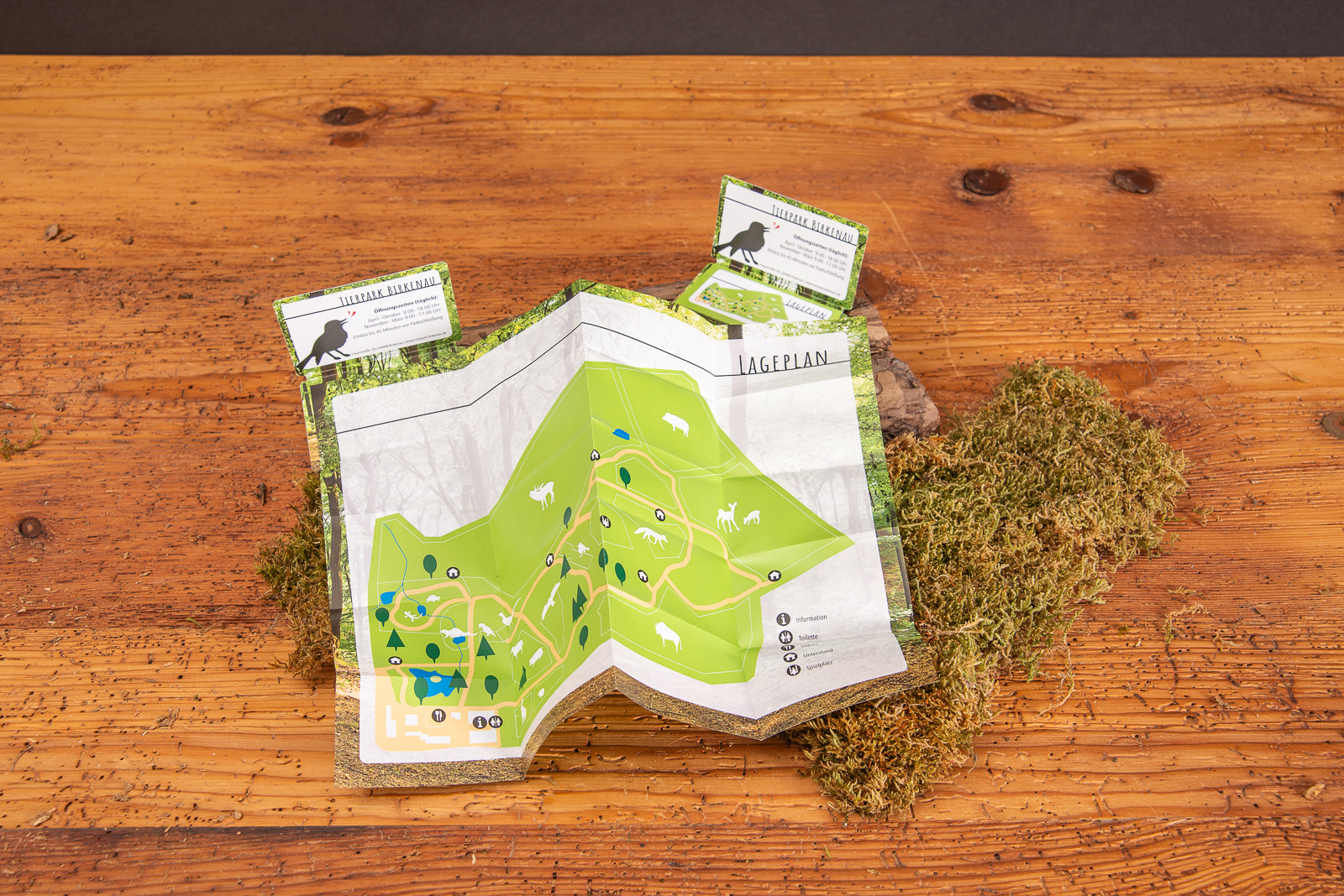 Faltplaner Concept Card aus Papier &ndash; Nachhaltige und bedruckbare Werbekarte f&uuml;r individuelle Werbung.