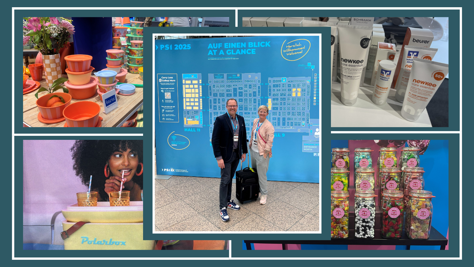 Christian und Nadine auf der PSI und ausgew&auml;hlte Trend Werbeartikel f&uuml;r 2025