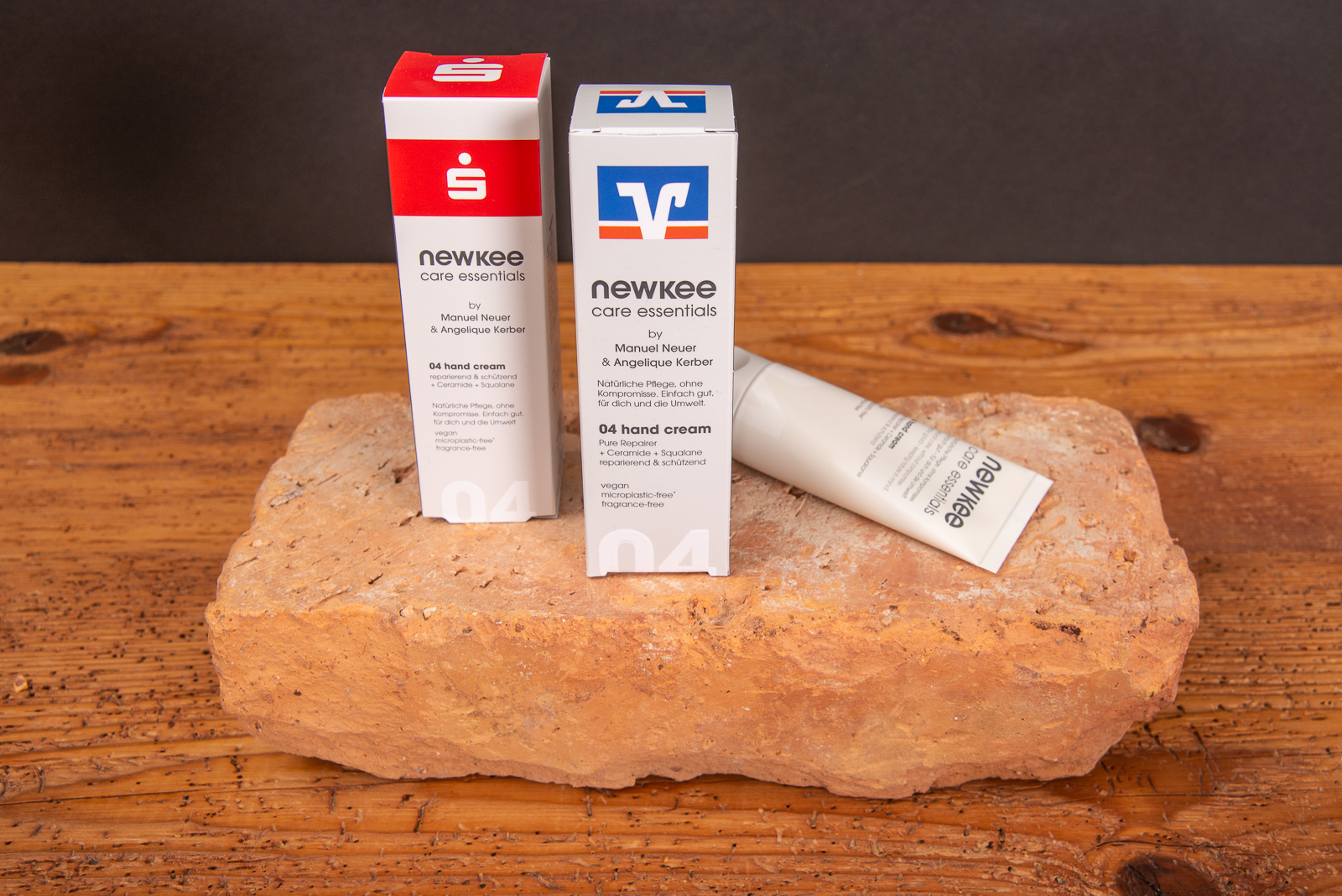 Vegane Handcreme von Newkee mit Logodruck auf der Verpackung