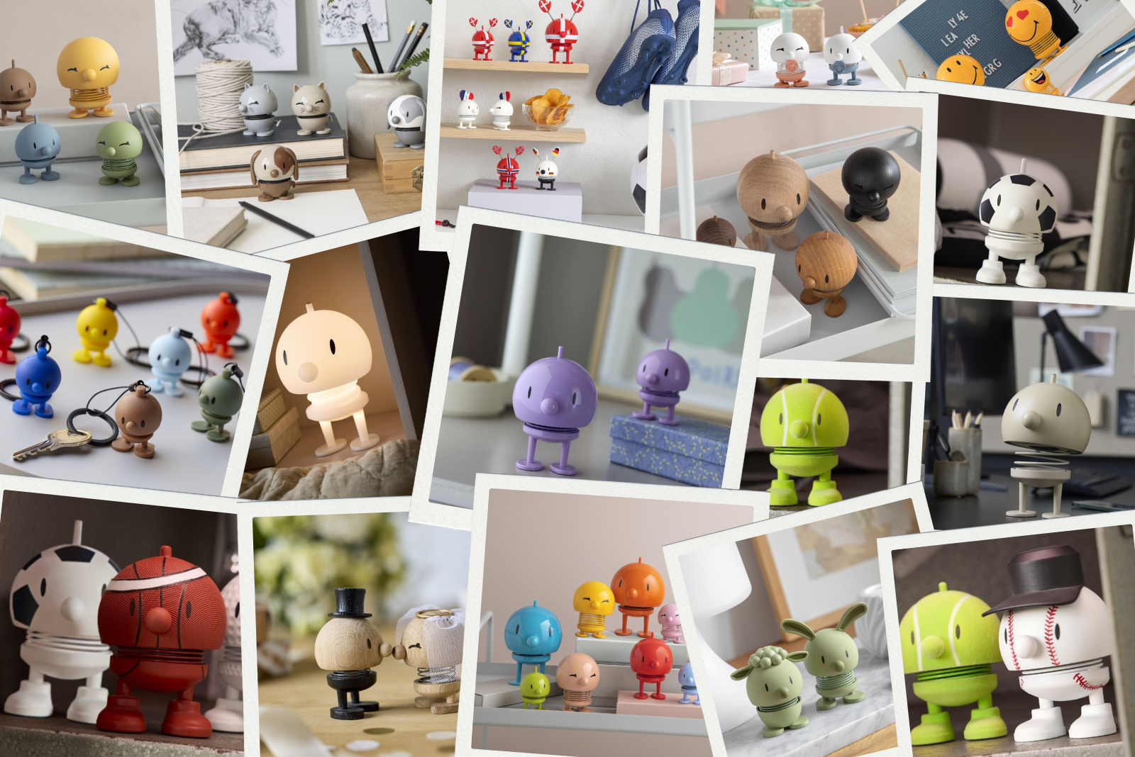 Hoptimist Wackelfiguren als Werbegeschenke in verschiedenen Ausf&uuml;hrungen.