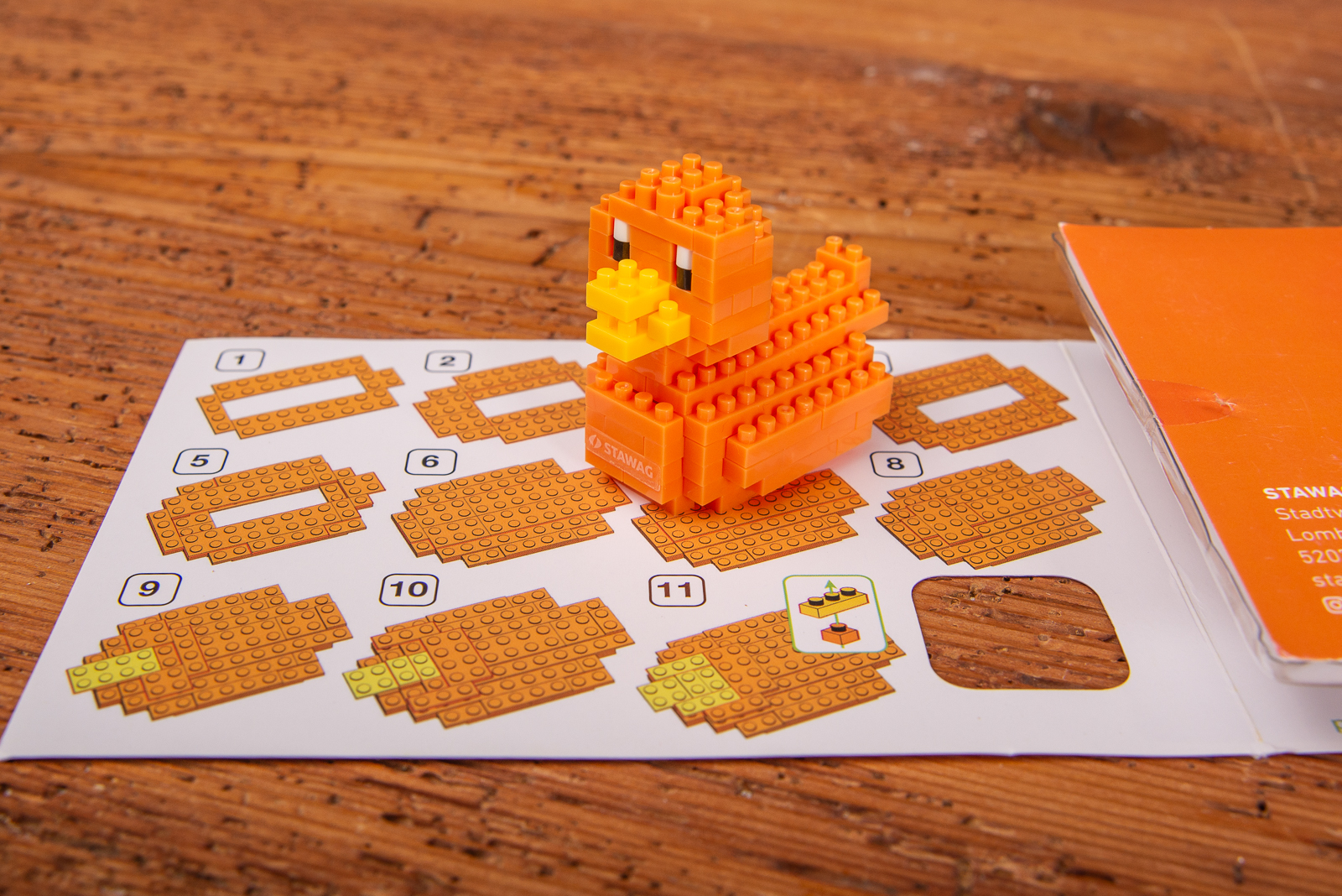 Brixxies Klemmbausteine als Werbeartikel Ente.