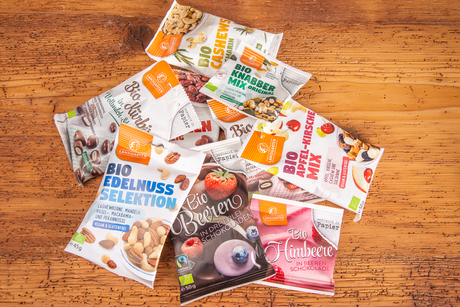 Landgarten BIO Snacks als Werbeartikel.