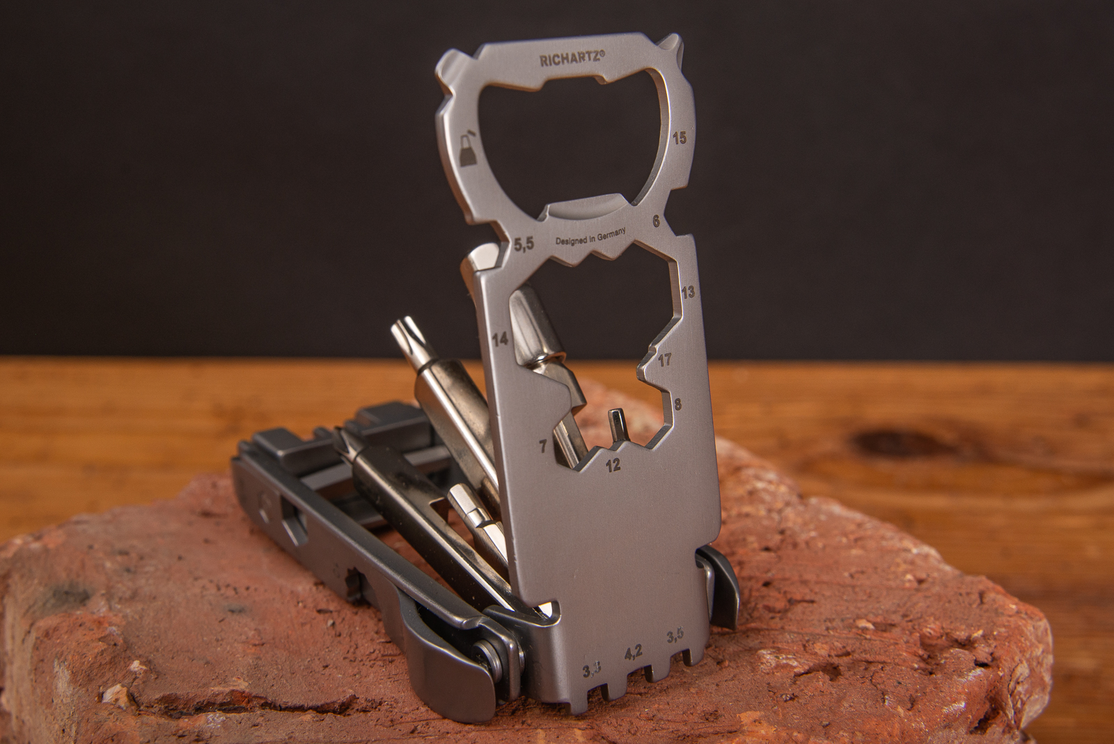 Werbegeschenk Biketool von Richartz mit 32 Funktionen aus rostfreiem Edelstahl als Werbegeschenk verschenken. 