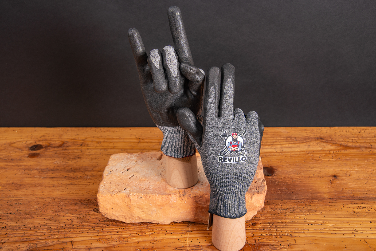 Arbeitshandschuhe mit Logo als Give-away.