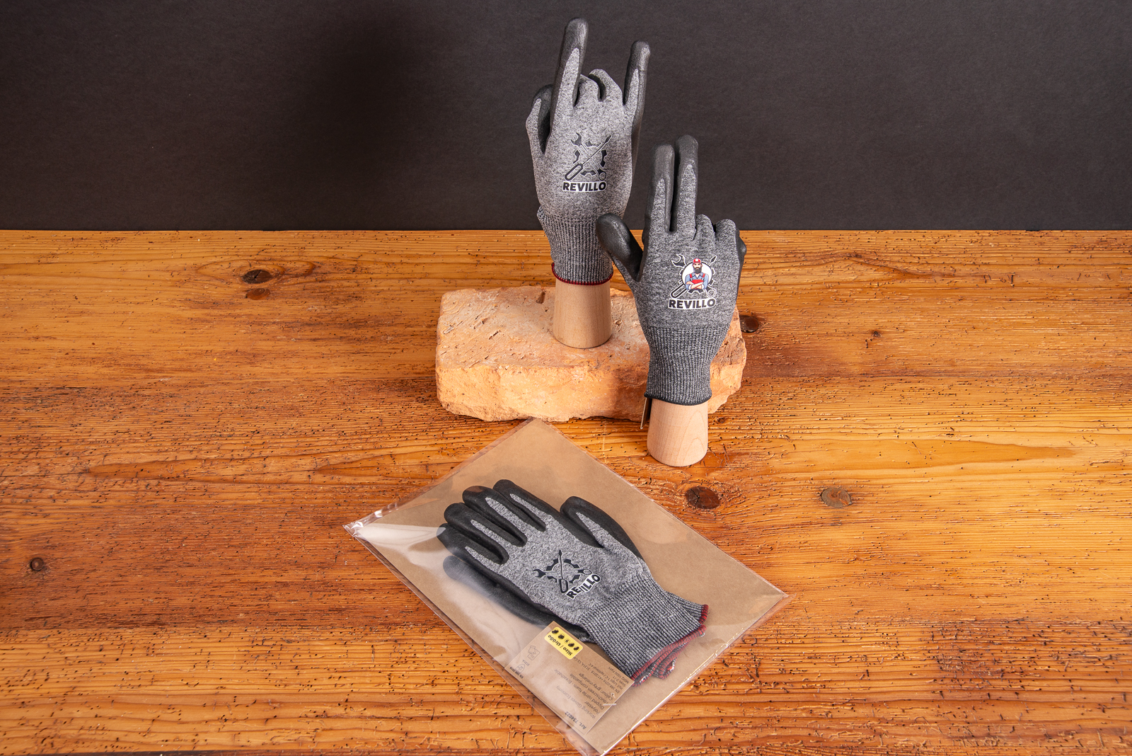 Arbeitshandschuhe als Kundengeschenk mit Logodruck.