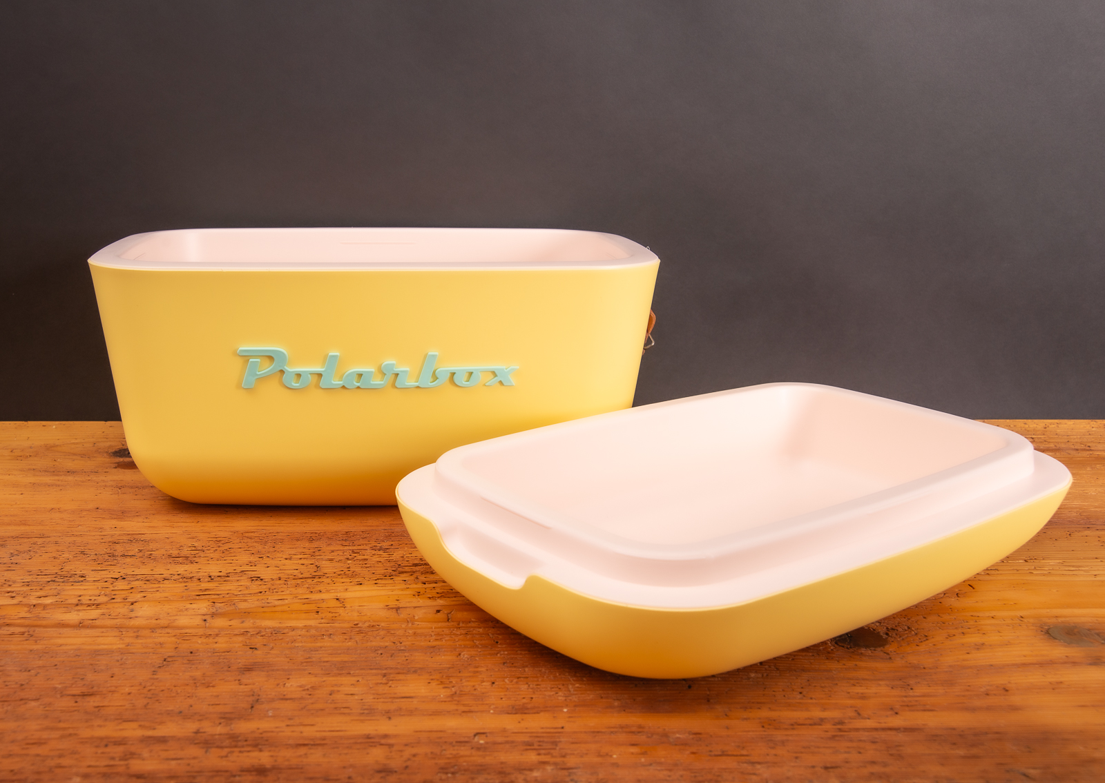 Gelbe Polarbox, die K&uuml;hlbox im Retrostil im absoluten Vintagestil. Eine tolle Pr&auml;mie oder Mitarbeitergeschenk.