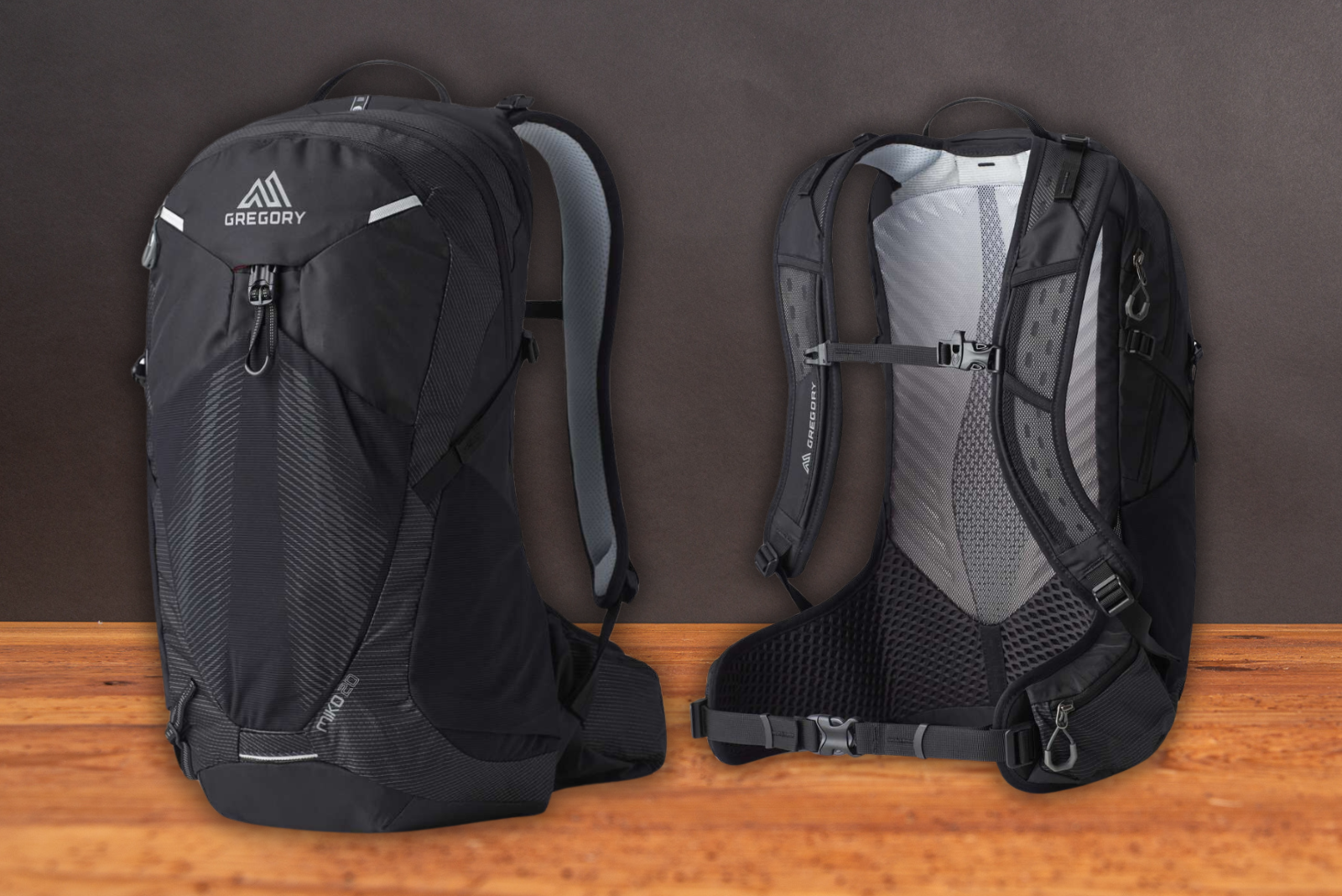 Robuster Gregory MIKO Rucksack mit Logodruck als hochwertiges Werbegeschenk.