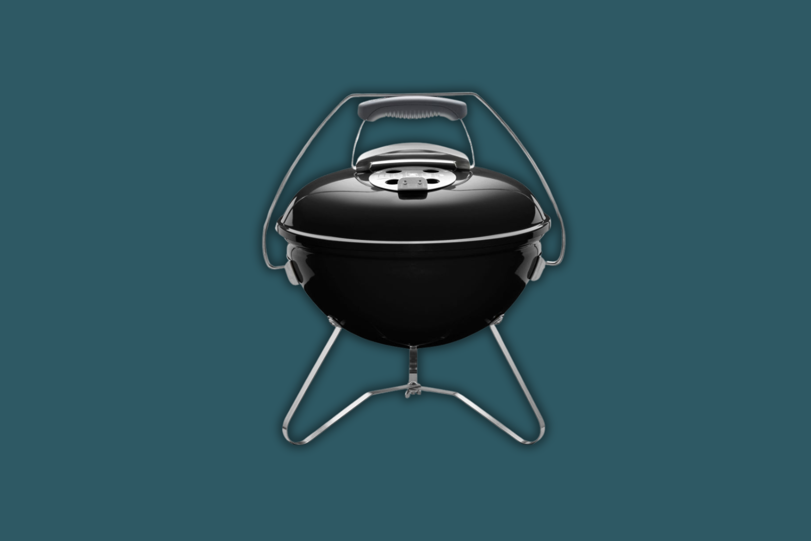 Weber Holzkohlegrill Smokey Joe Premium in schwarz als Werbegeschenk f&uuml;r treue Kunden.