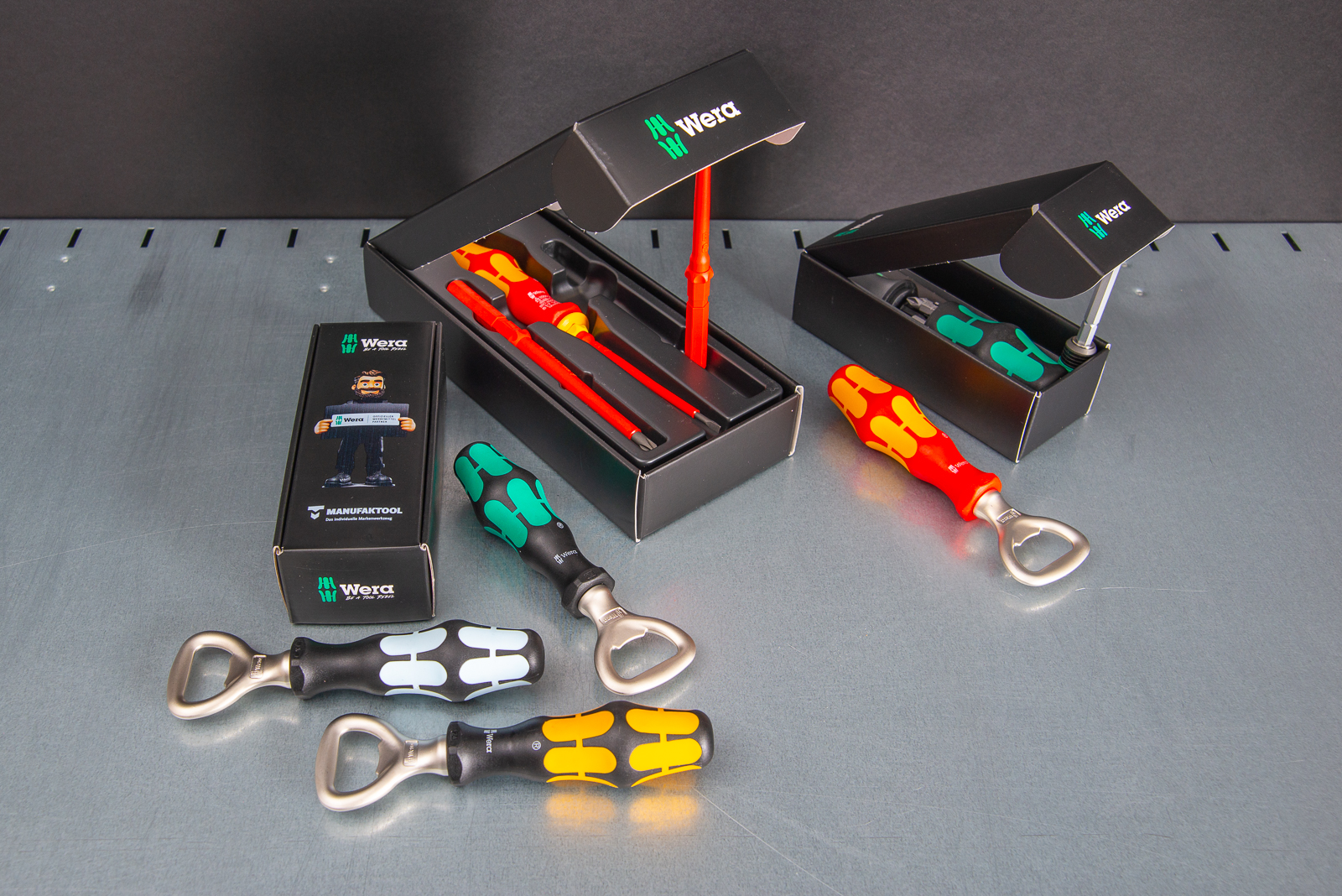 WERA Markenwerkzeuge mit Logo als Werbegeschenke f&uuml;r Kunden.