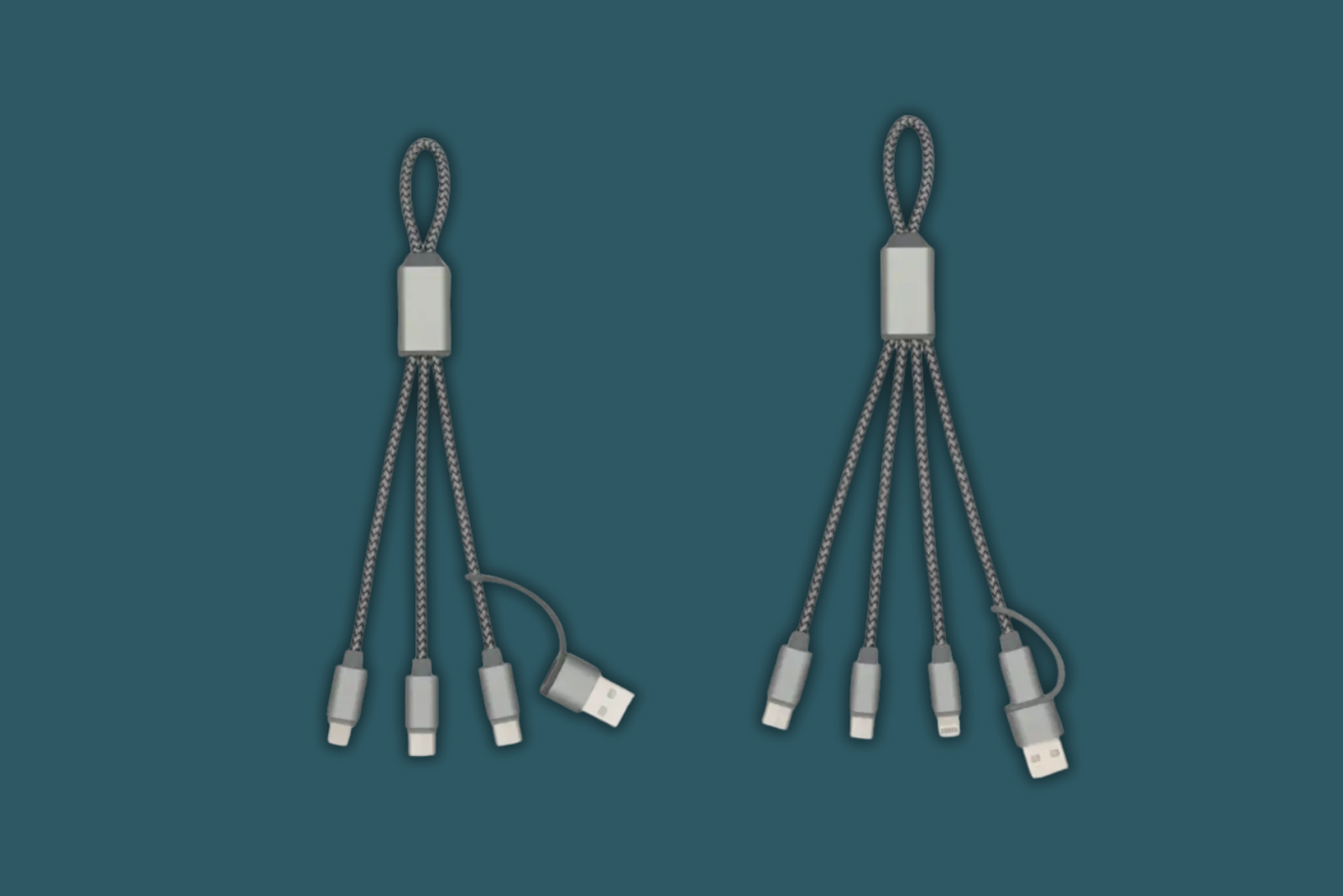 Ultrastarkes Ladekable TRIDENT 2 von BrandCharger als Werbeartikel.