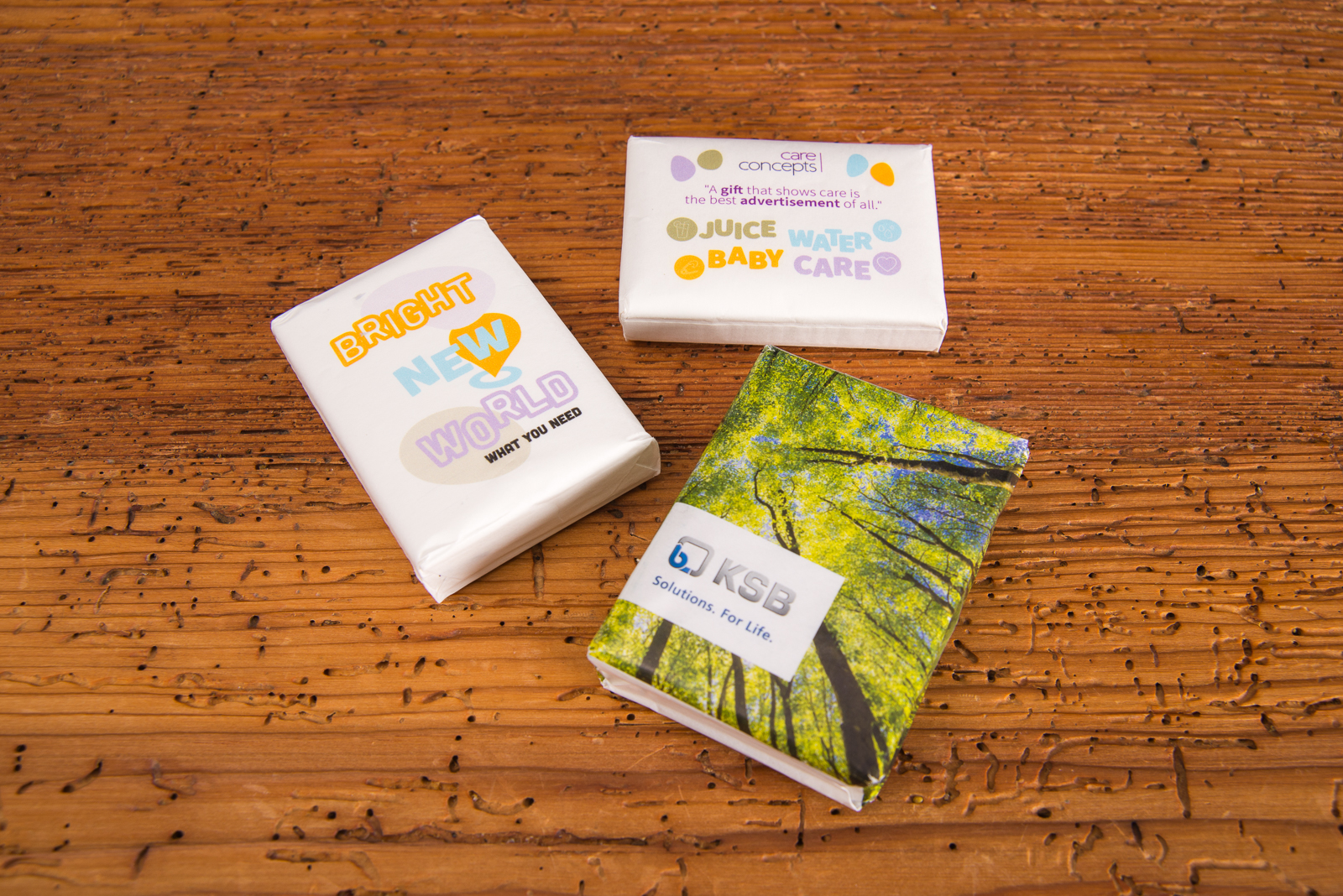 Taschent&uuml;cher mit Logo im Pocketformat als g&uuml;nstige Streuartikel.