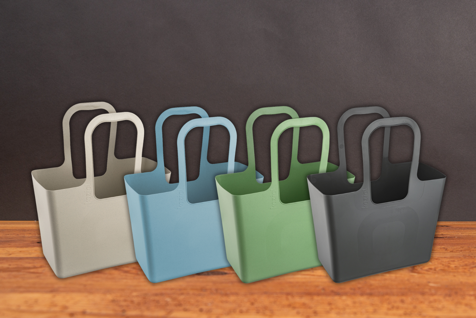 koziol Einkaufstaschen XL in verschiedenen Naturfarben als Werbeartikel Bestandteil im Merchandise Programm