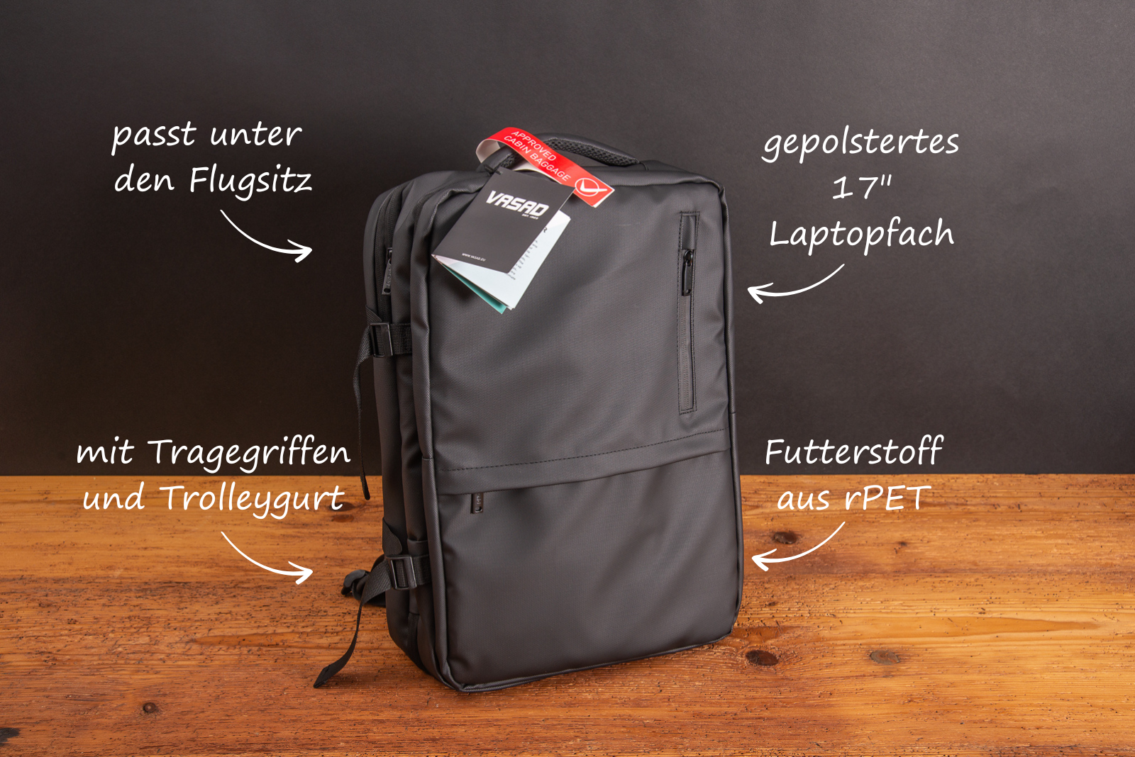 Hochwertiger Underseater von Vasad als perfektes Reisegep&auml;ck f&uuml;rs Handgep&auml;ck.