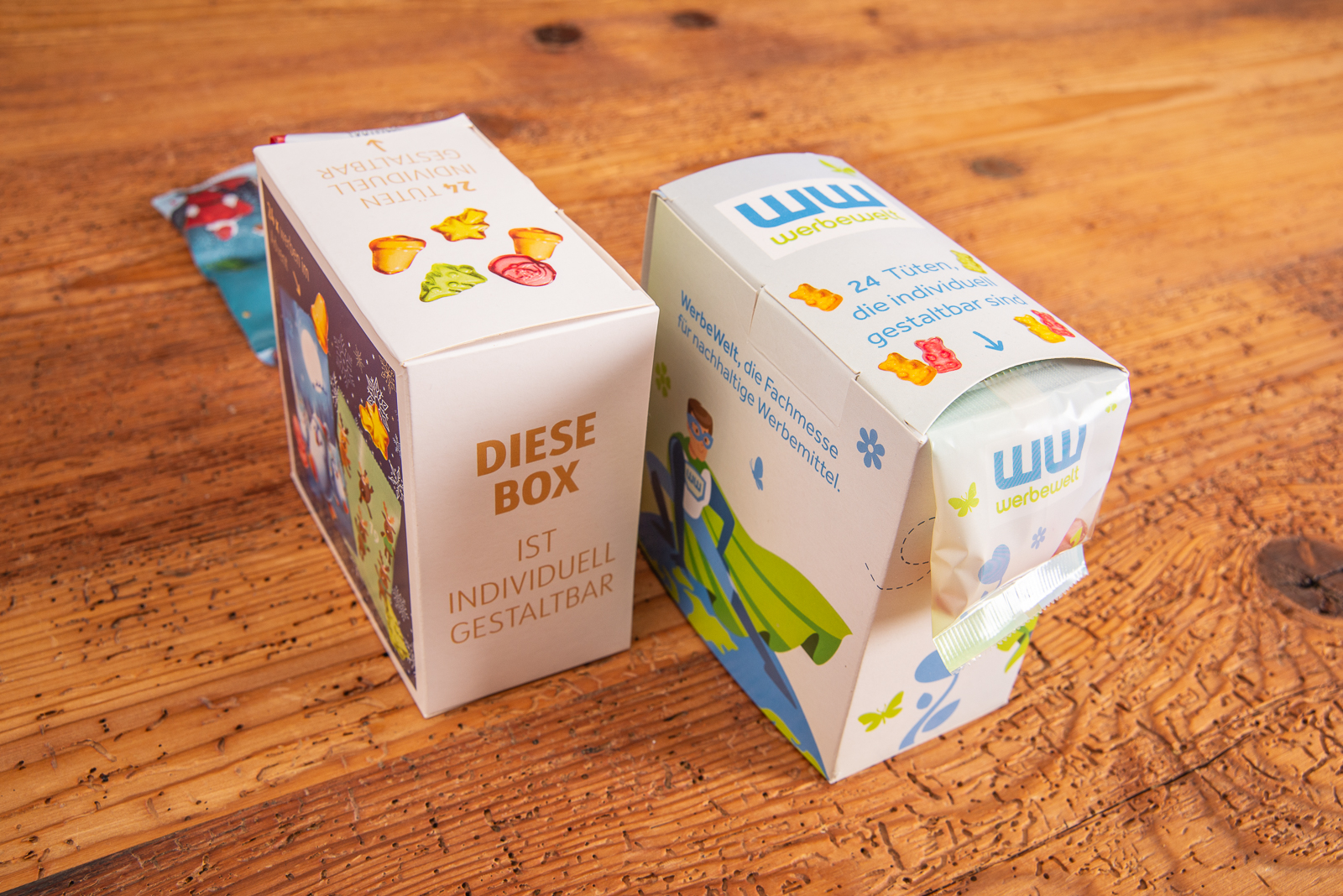 Individuell bedruckbare Adventskalender mit Fruchtgummi &ndash; kreative Werbegeschenke f&uuml;r die Weihnachtszeit