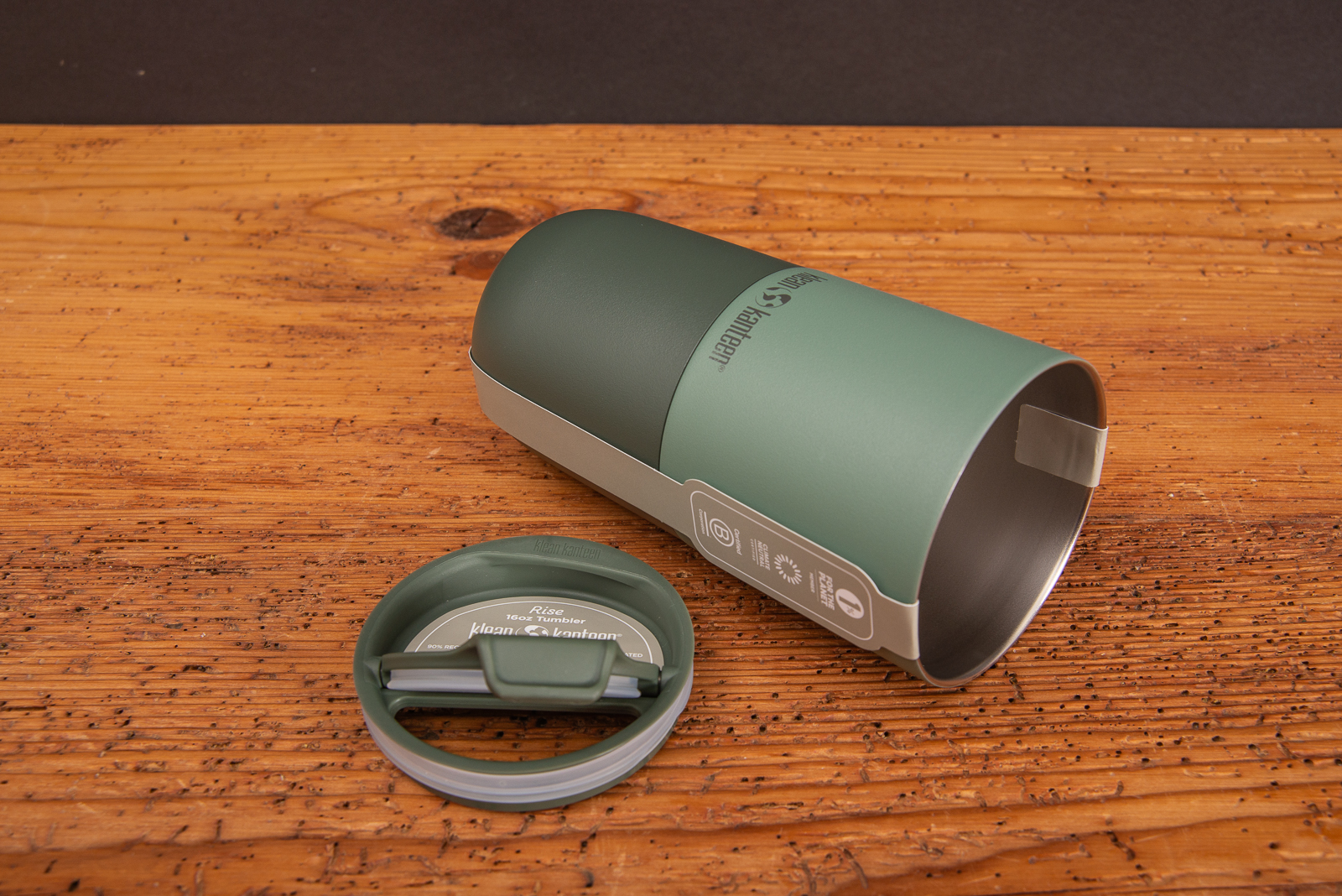 Klean Kanteen Tumbler gr&uuml;n als Werbegeschenk.