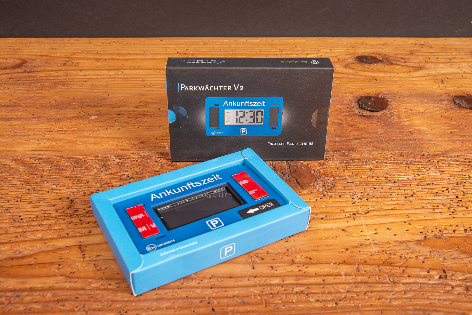 Digitale Parkscheibe im modernen Design &ndash; pr&auml;zise, praktisch und ideal als Werbegeschenk f&uuml;r Autofahrer