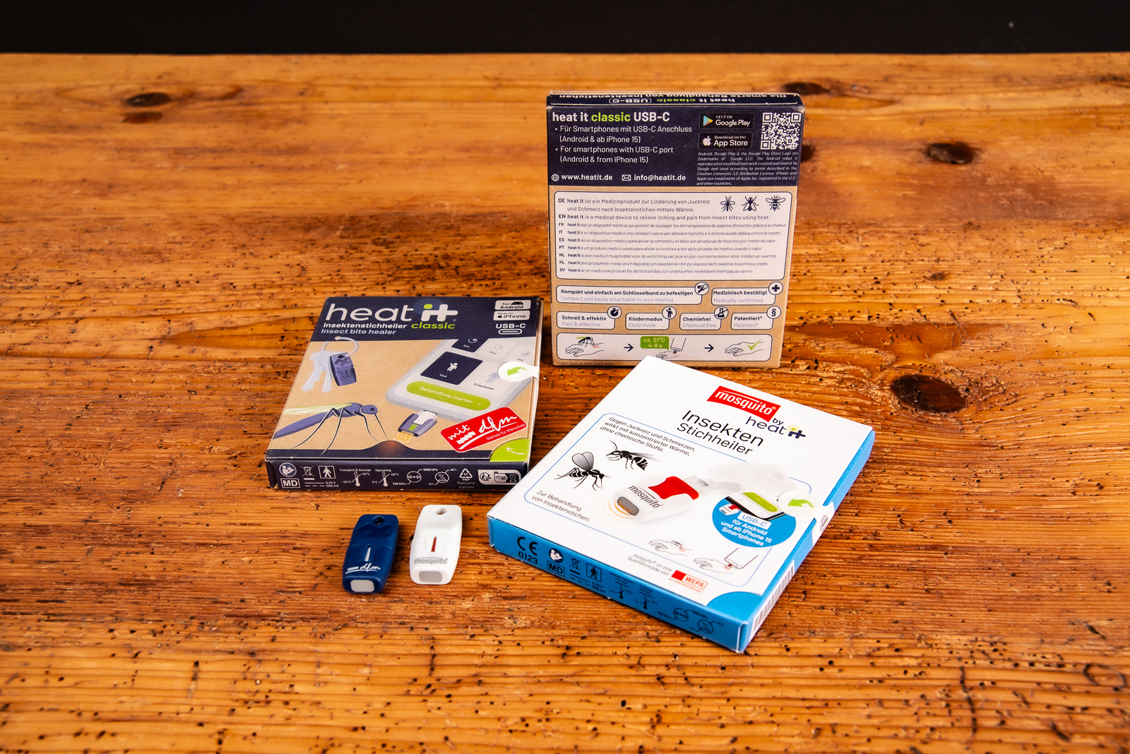 heat it Insektenstichheiler in verschiedenen Varianten &ndash; praktischer Werbeartikel gegen M&uuml;ckenstiche f&uuml;r Unternehmen und Marken.