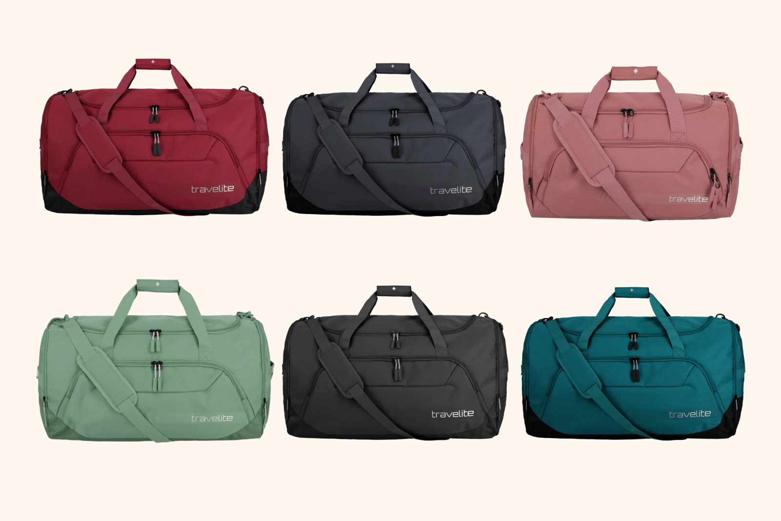 Travelite KiICK OFF Reisetasche M in verschiedenen Farben &ndash; vielseitige Sport- und Freizeittasche als hochwertiger Werbeartikel mit Logo.