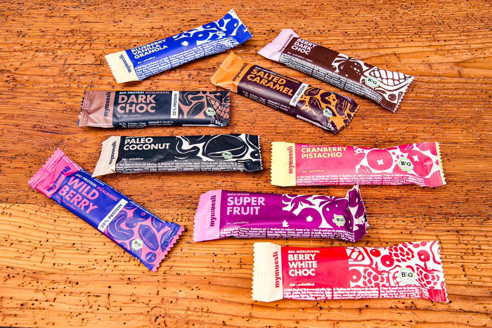 mymuesli Bio-M&uuml;sliriegel mit Logo &ndash; der gesunde Snack f&uuml;r zwischendurch, ideal als personalisiertes Werbegeschenk f&uuml;r Events und Mitarbeiter.