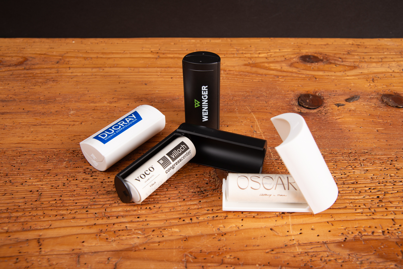 Mini Fusselrolle Tierhaar im Set, personalisierter Fusselentferner als Werbeartikel f&uuml;r Messen und Promotion.