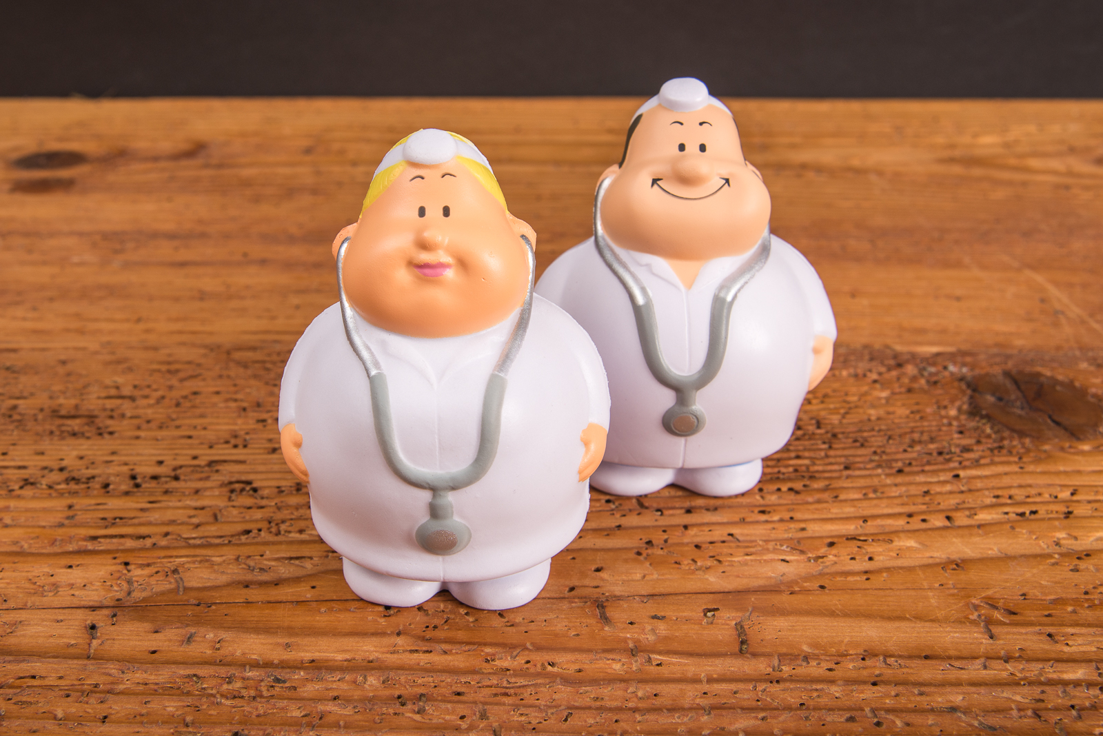 Squeezie Handtrainer Doktor Bert als lustiges Giveaway f&uuml;r &Auml;rzte und &Auml;rztinnen. 