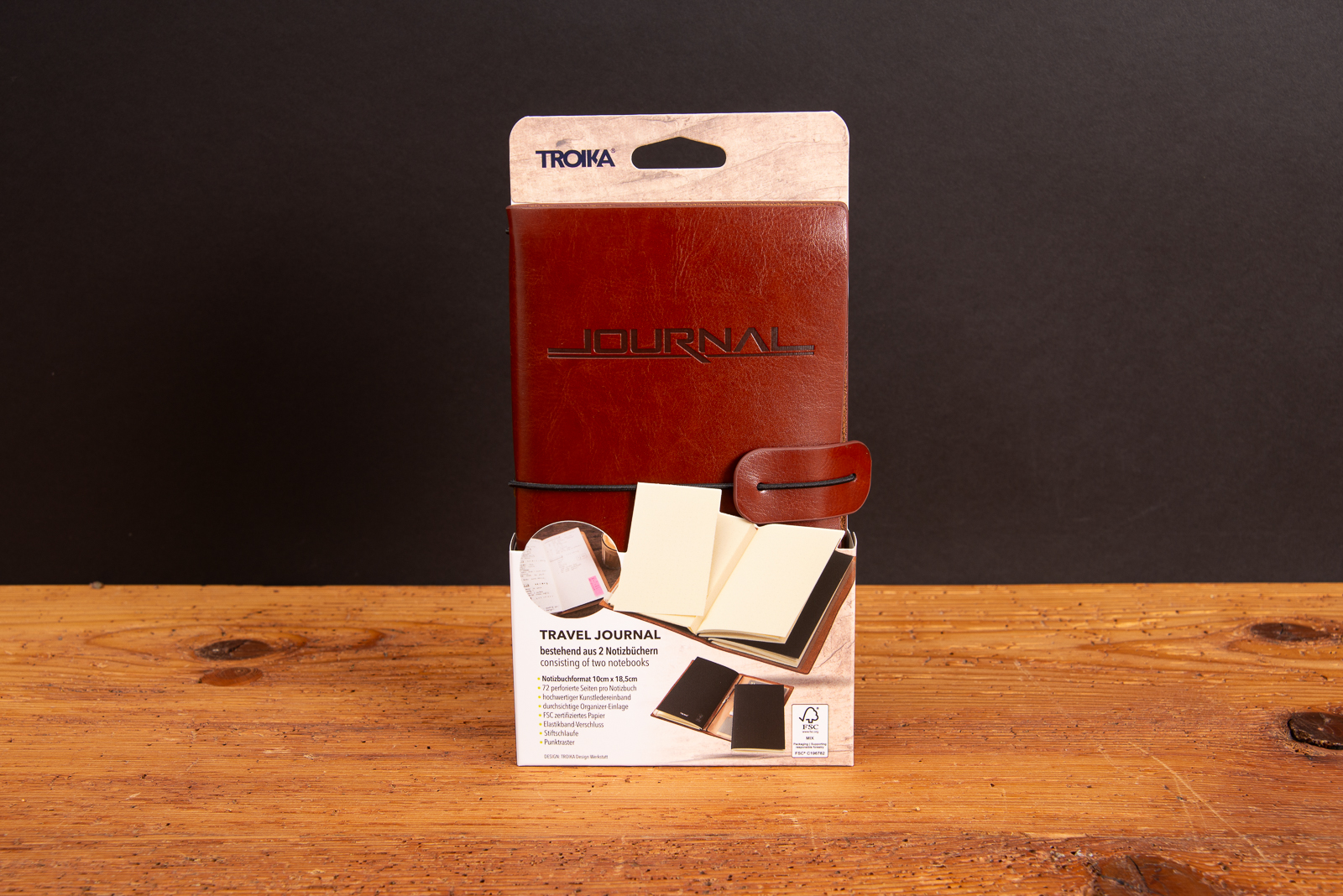 Troika Bullet Journal in Produktverpackung mit zwei Notizheften, ideales Notizbuch mit Logo f&uuml;r Business und besondere Geschenke.