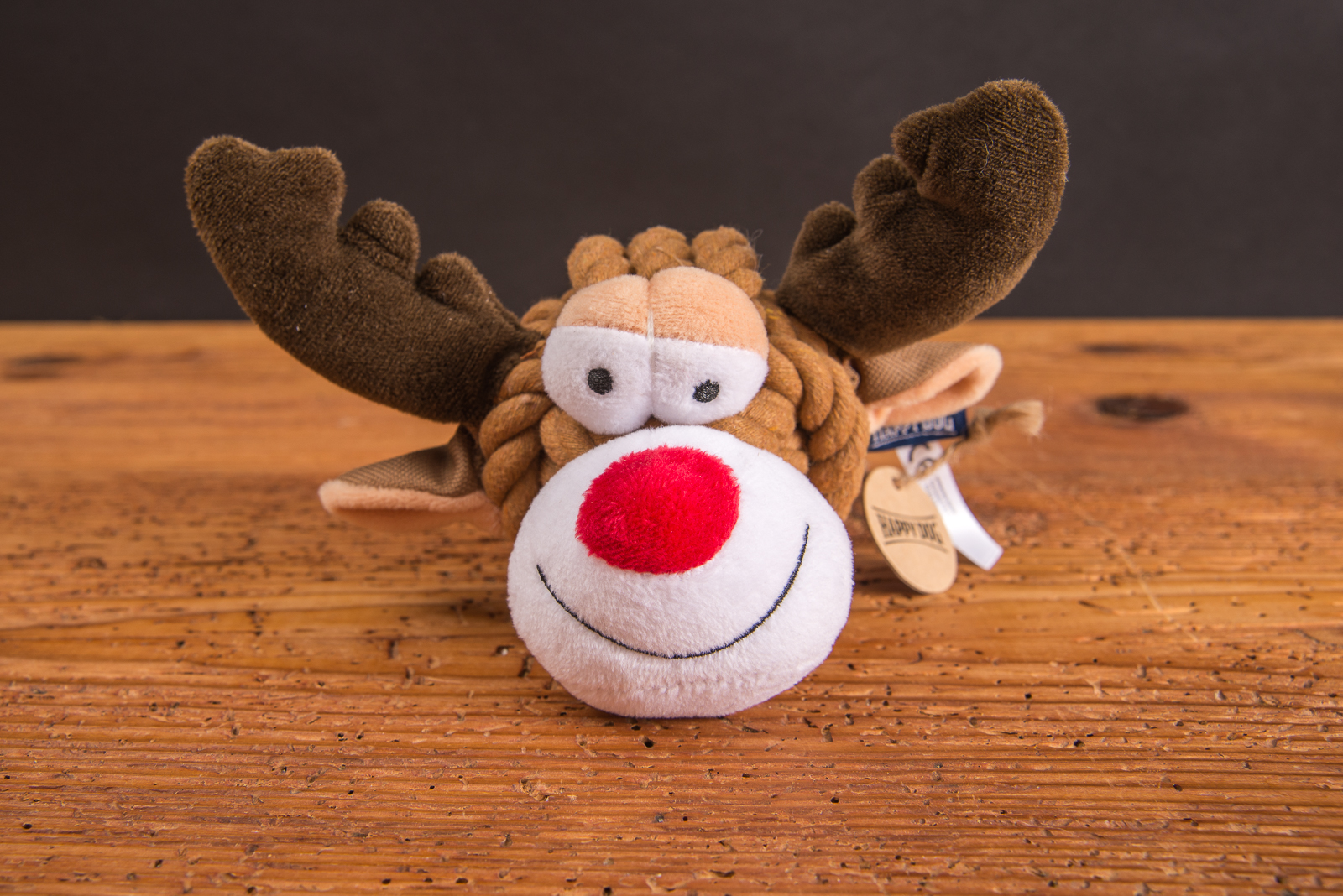 Knotentier Elch als Hundespielzeug &ndash; Spielzeug f&uuml;r Hunde mit Apportier- und Kauspa&szlig;