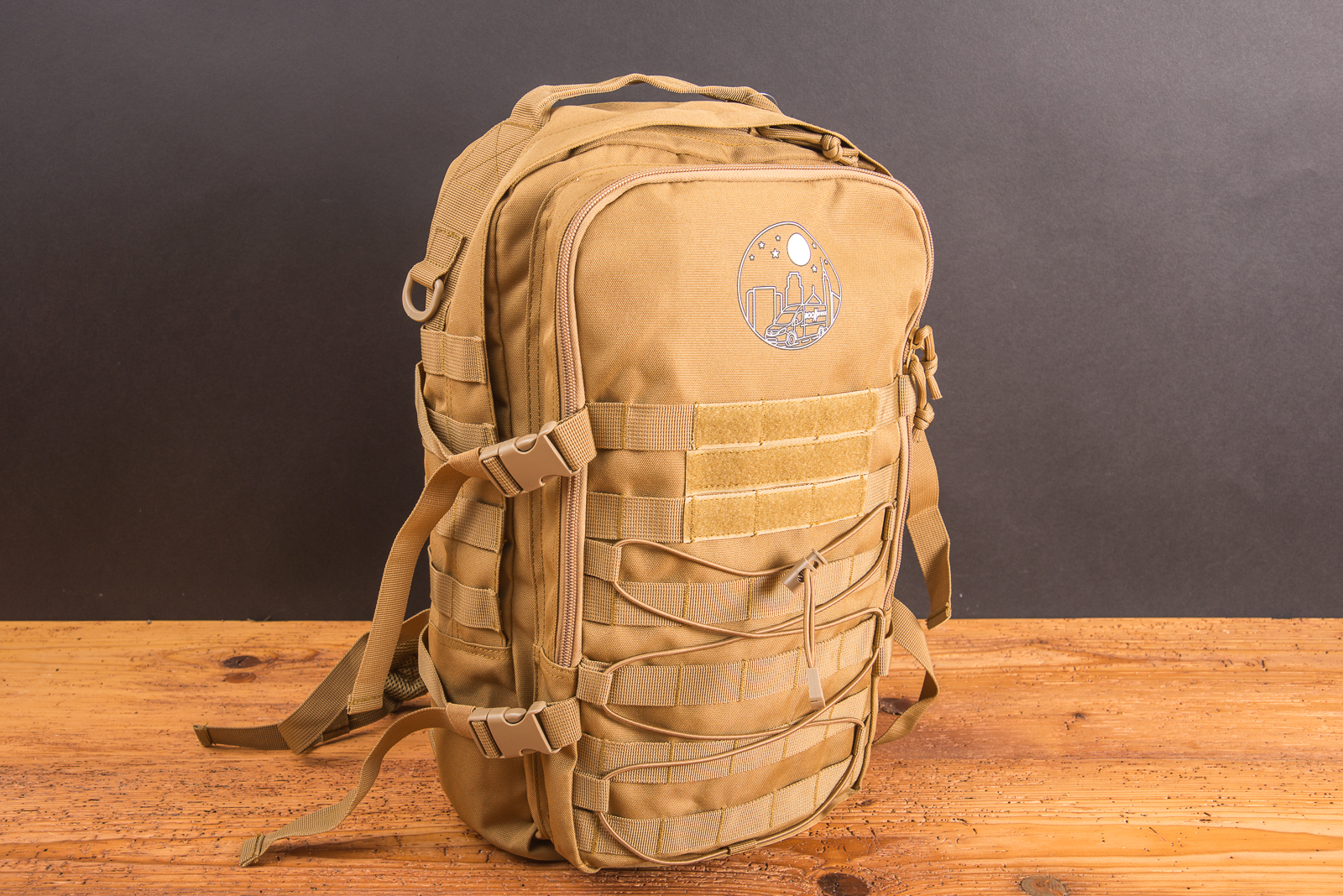 Halfar Notebook-Rucksack MOLLE als Werbeartikel in urbanem Design mit MOLLE-System