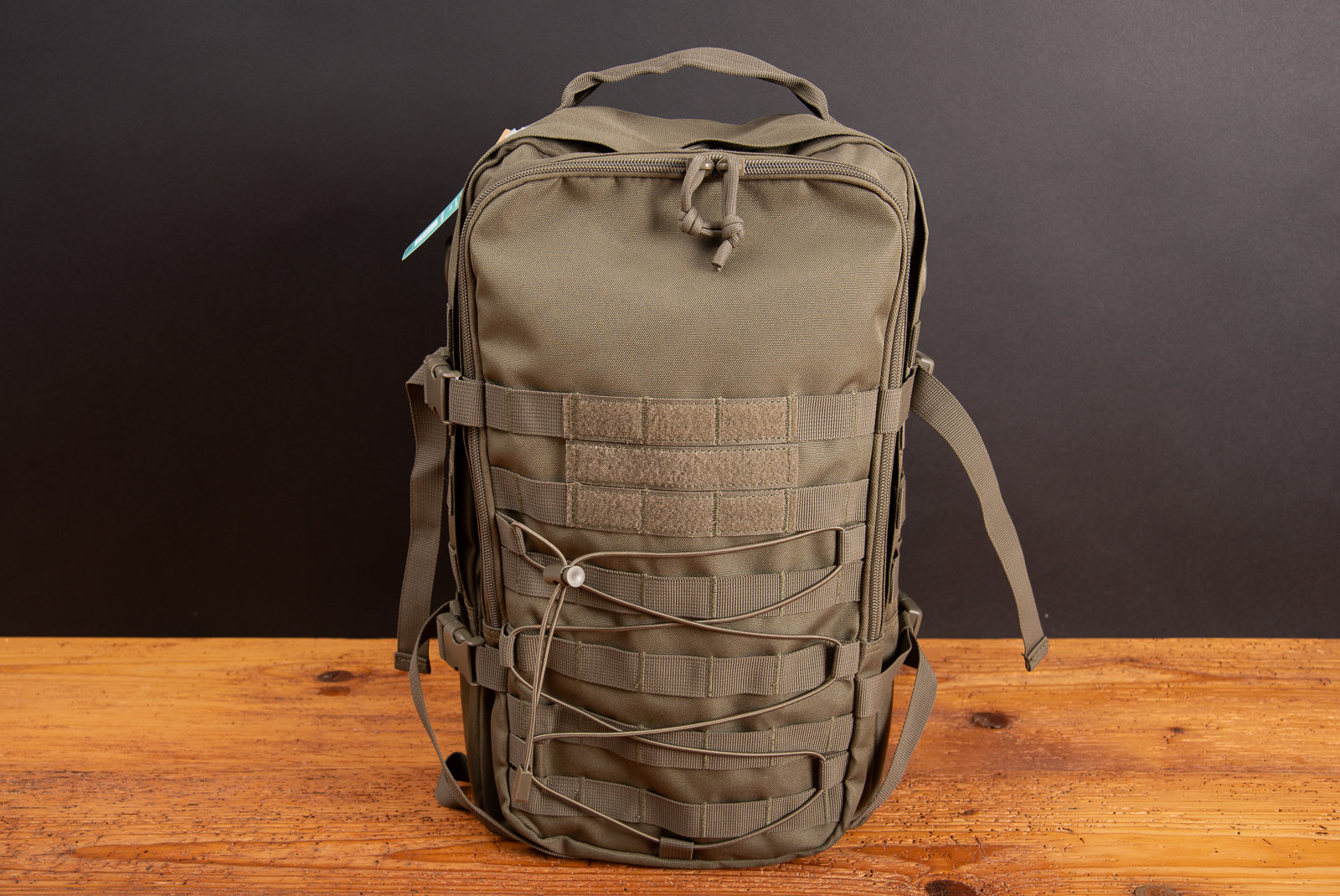 Halfar Notebook-Rucksack MOLLE in Olivgr&uuml;n als robuster Business Rucksack mit Logo