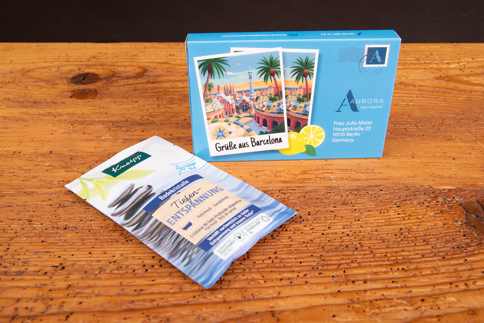 Kneipp Badesalz als Werbegeschenk mit bedruckter Verpackung und Logo &ndash; hochwertiges Giveaway