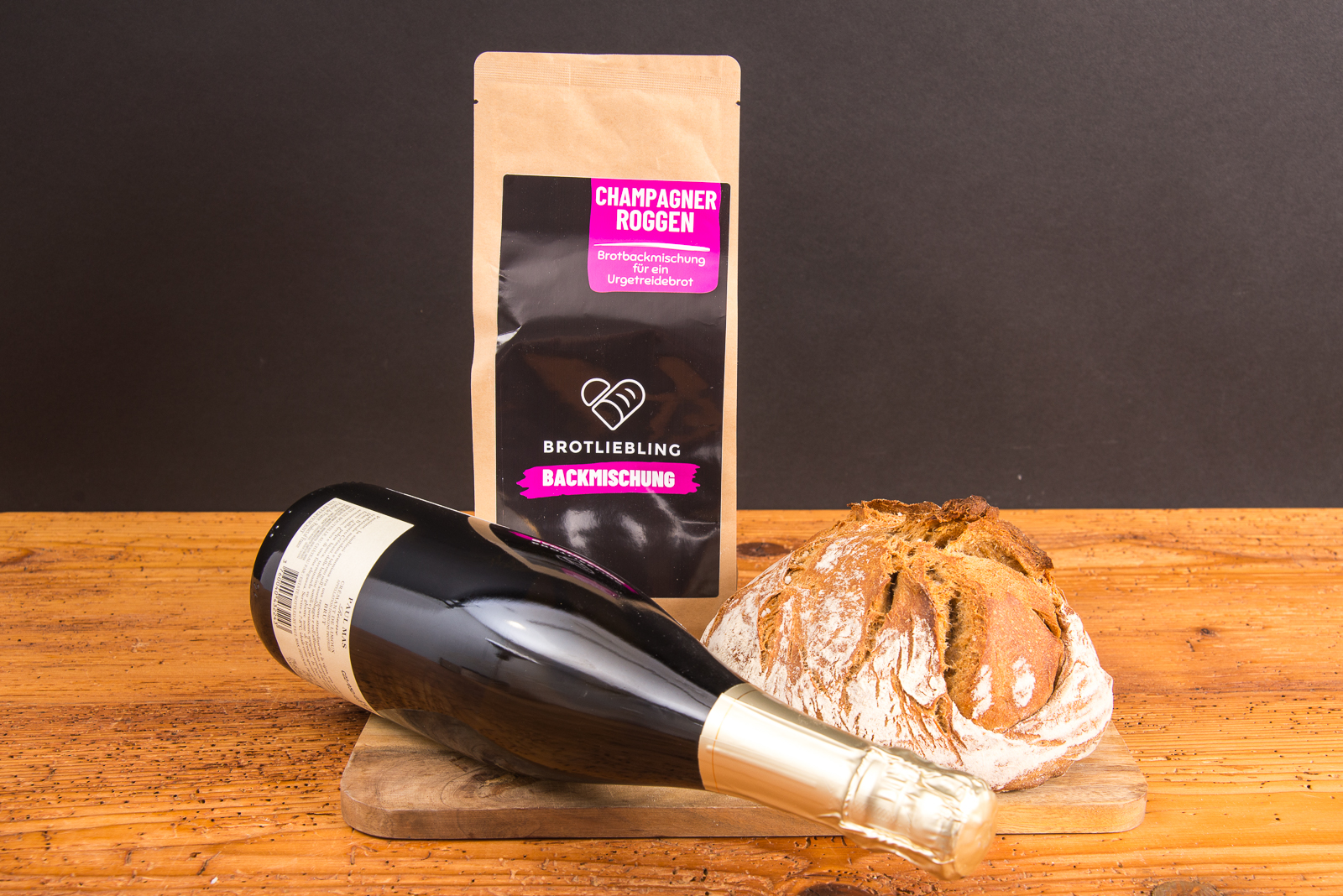 Brotliebling Brotbackmischung individuell mit Etikett als Kundengeschenk