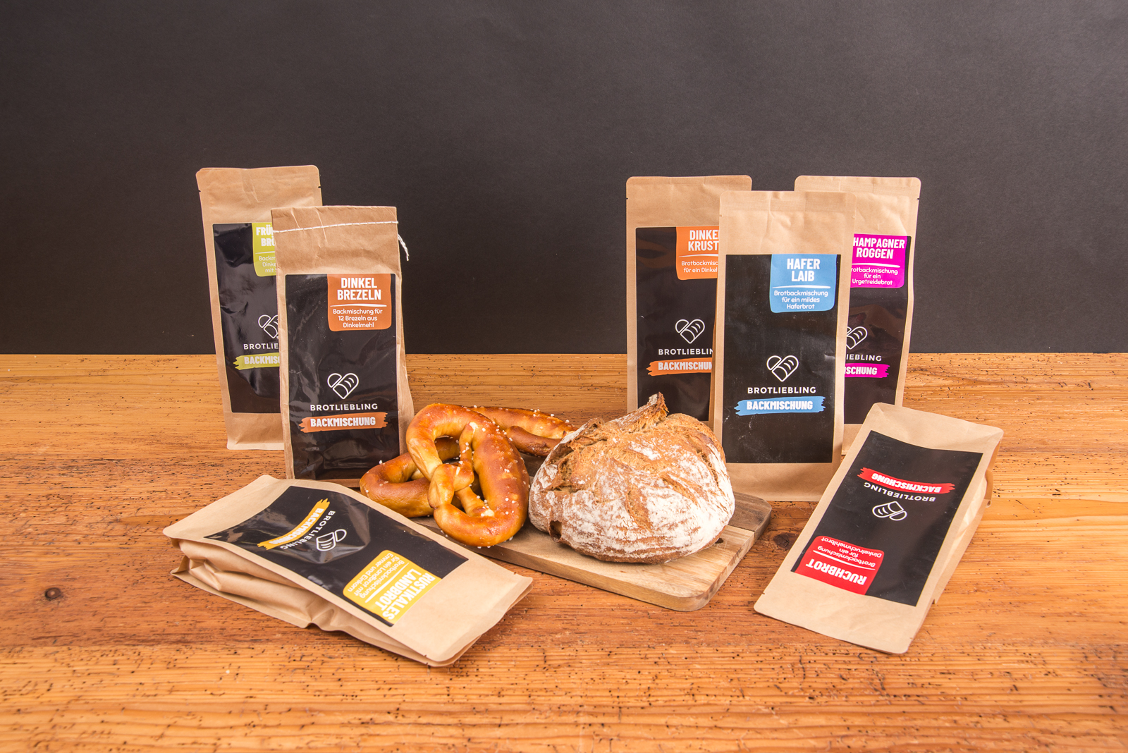Brotliebling Brotbackmischung personalisiert als hochwertiger Werbeartikel