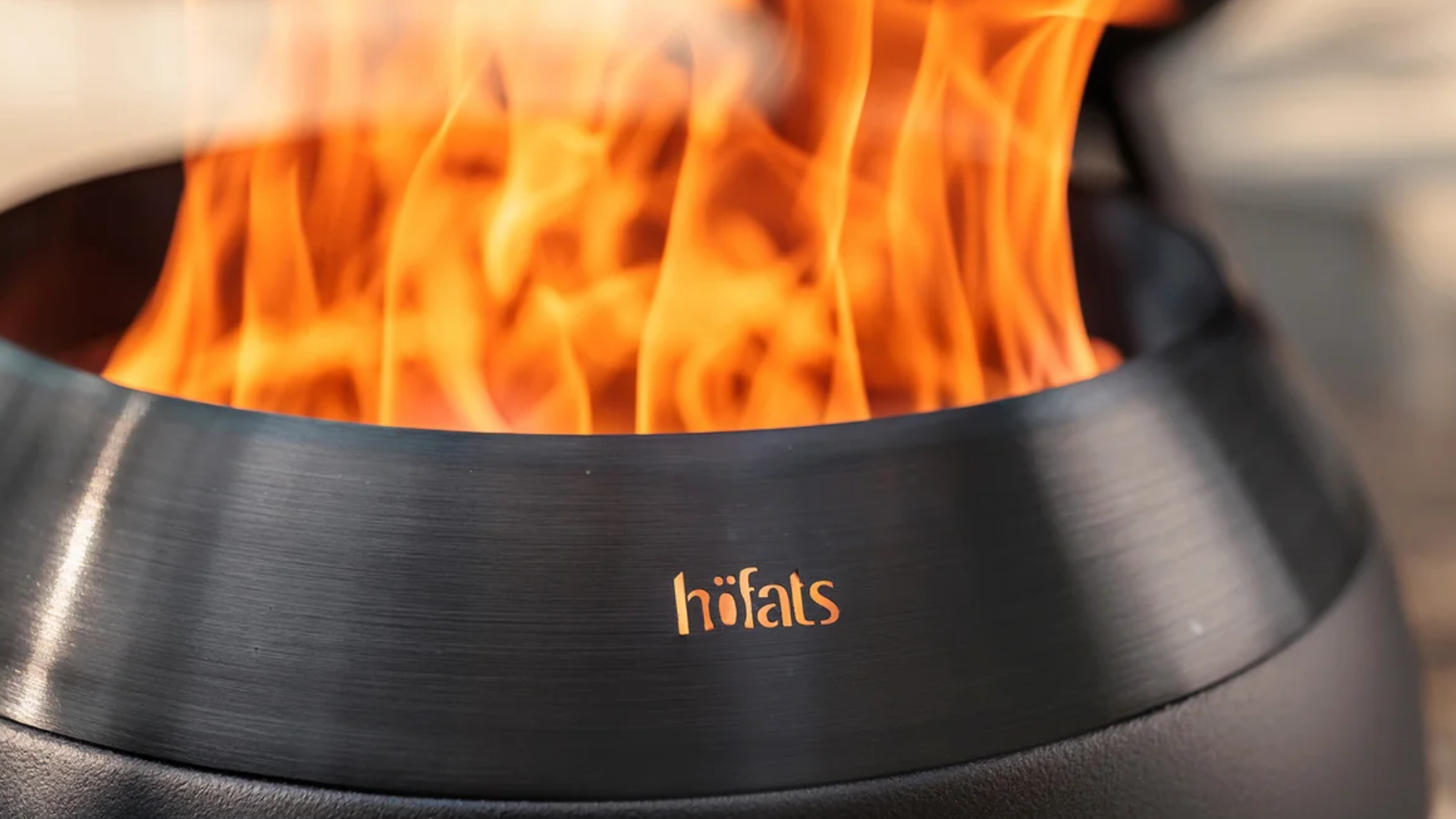 H&ouml;fats Feuerschale MOON 45 mit Logo als exklusives Mitarbeitergeschenk