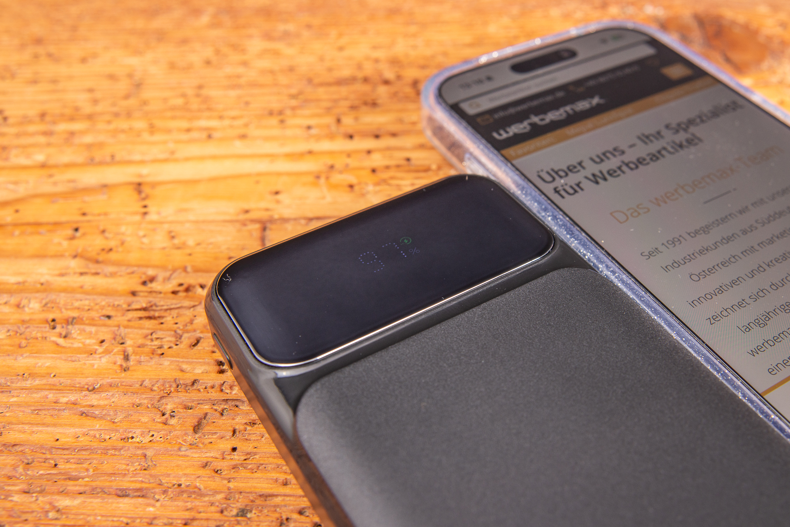 Powerbank mit Logo und LiFePO4 Akku &ndash; sichere und langlebige Powerbank f&uuml;r iPhone und Smartphone