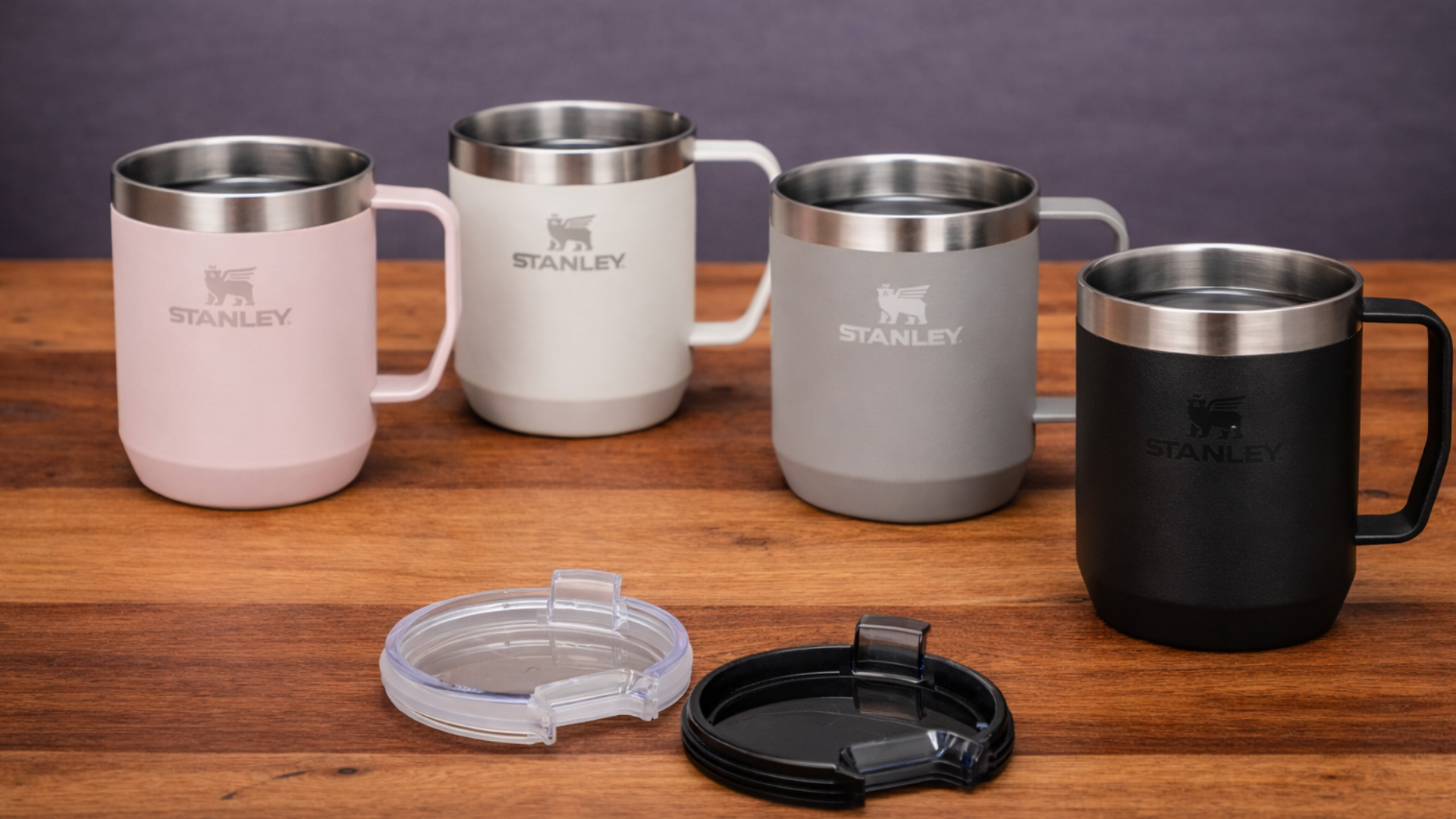 Stanley Cup Mini Thermobecher in verschiedenen Farben mit Logo als hochwertiges Merch Produkt