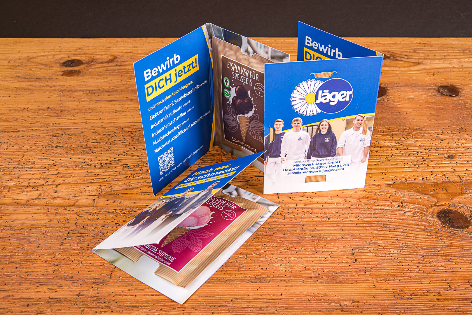 Eispulver im Portionsbeutel als Werbeartikel mit Logo &ndash; ideal f&uuml;r Promotion, Messen und Verkostungen.