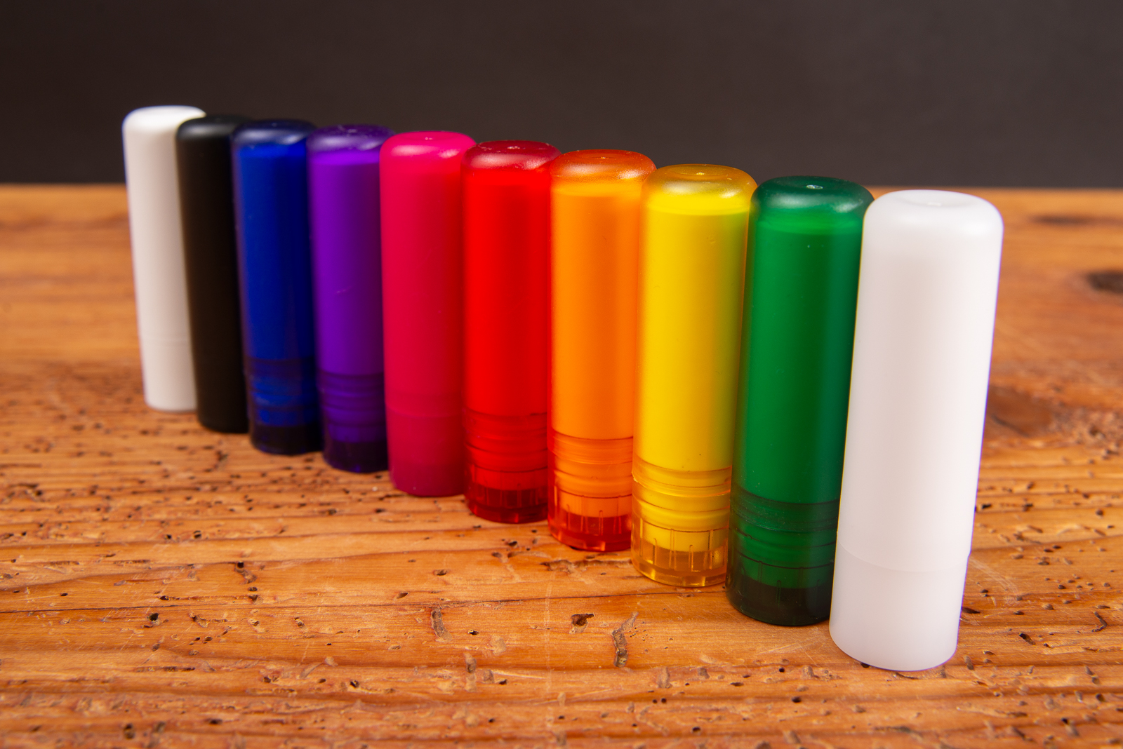 Gro&szlig;e Farbauswahl f&uuml;r &ouml;kologische Lippenpflegestifte VitaLip Eco passend zu jedem Firmenlogo