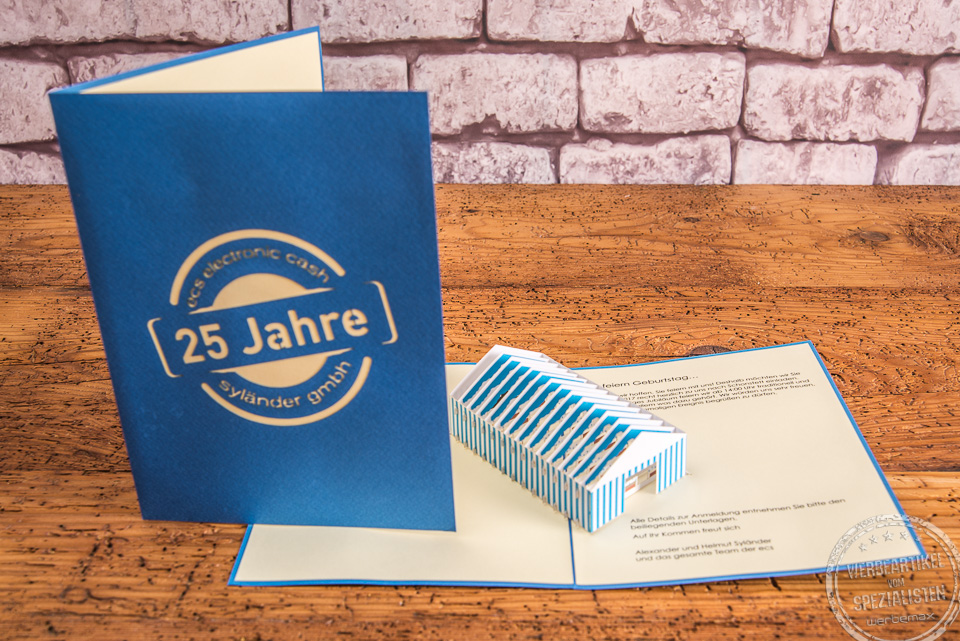 Karte Jubil&auml;um Syl&auml;nder