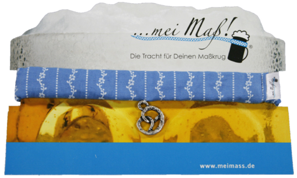 Bierkrugband MeiMa&szlig; auf Werbekarte
