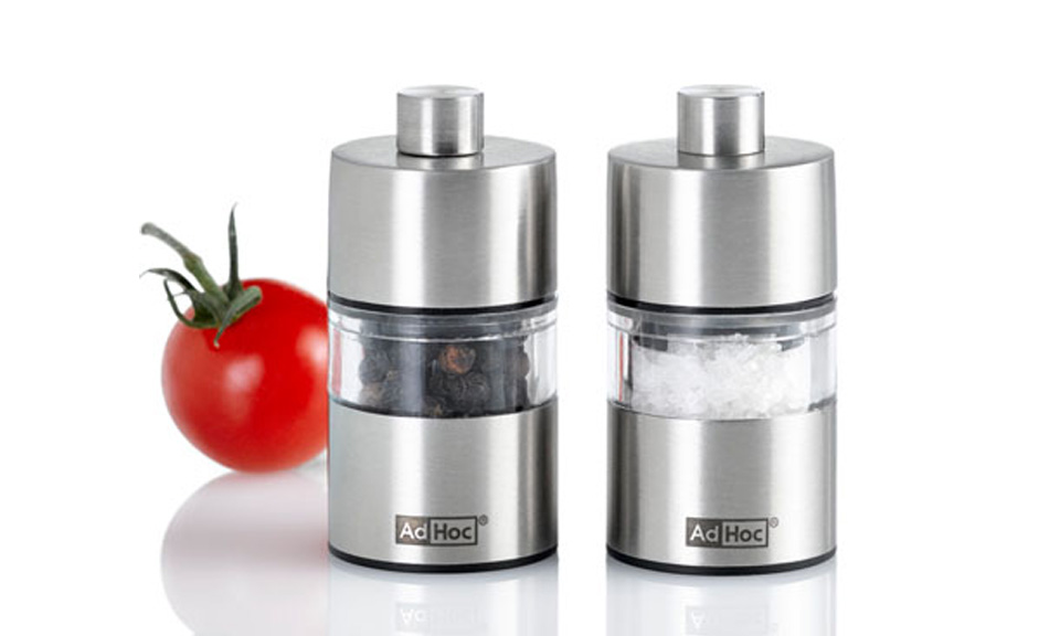 AdHoc MiniMILL Salz- und Pfefferm&uuml;hle mit Logo als Werbegeschenk
