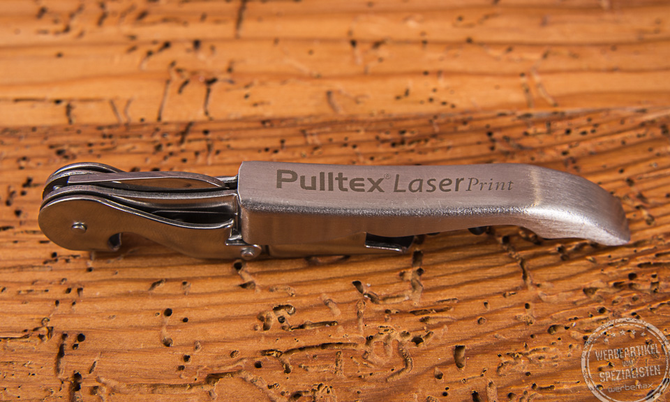 Pulltap Werbekellnermesser silber mit Logo