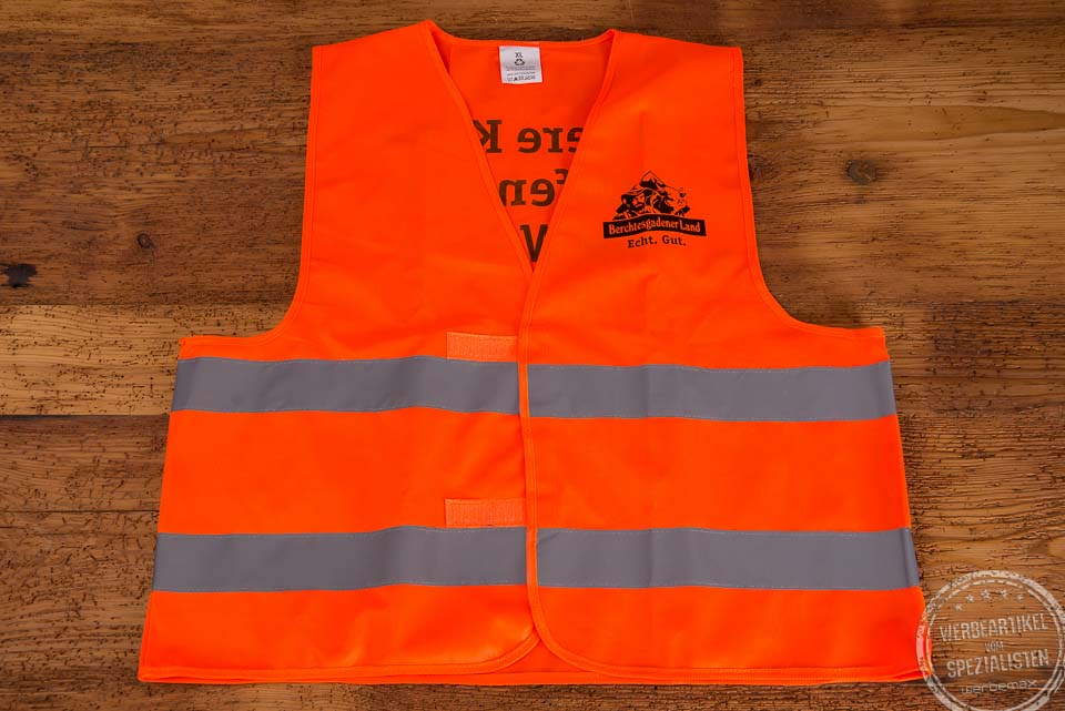 Warnweste mit Logo