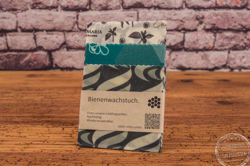 Bedruckte Bienenwachst&uuml;cher im 3er-Set