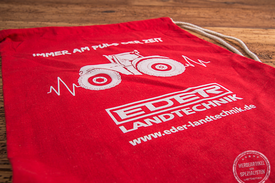 eder zugbeutel werbedruck